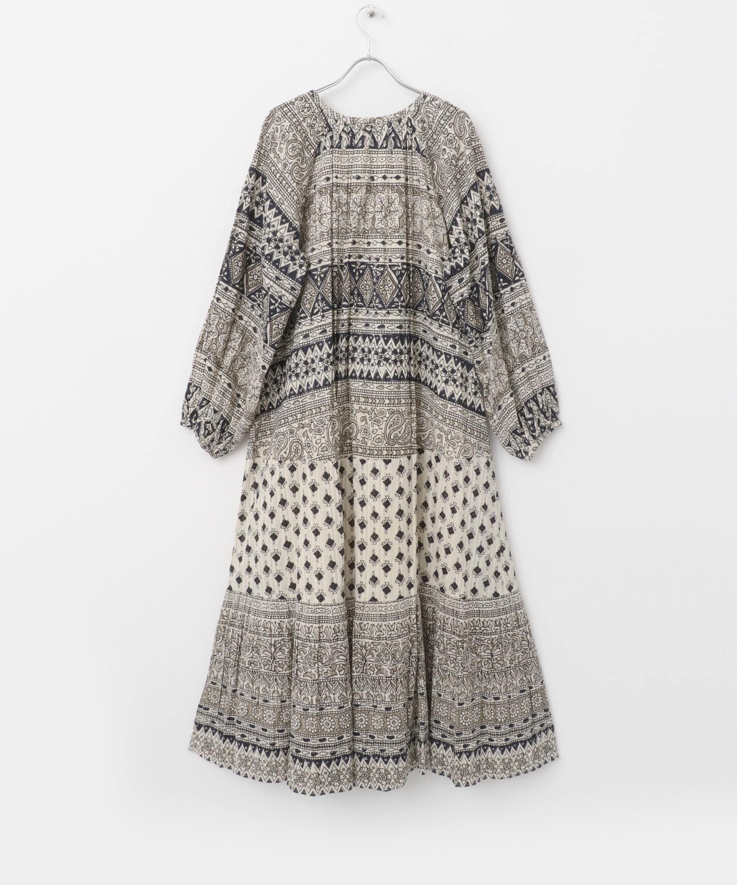 ありさ　新品　サラマリカTILE PATTERN DRESS sara mallika（サラ マリカ）の「sara mallika TILE PATTERN