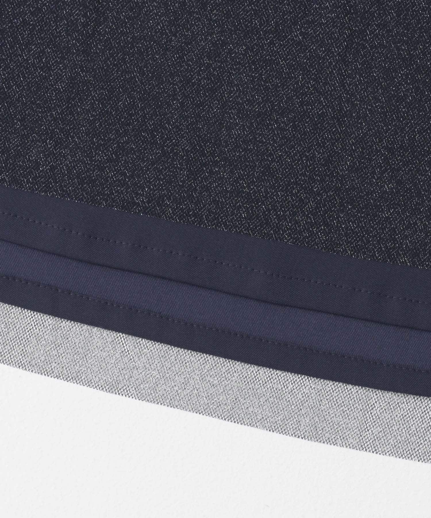 kaene　ラメチュールメロウワンピース navy 38
