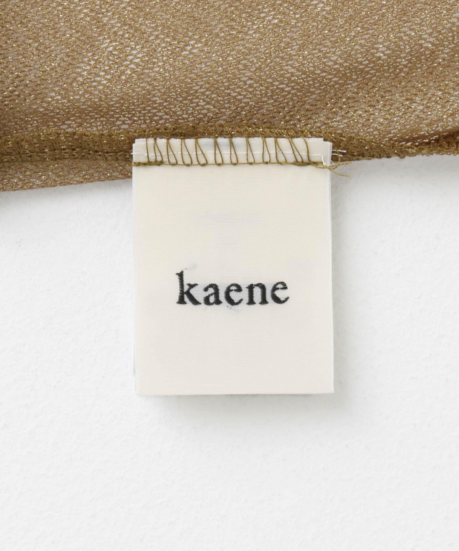 kaene　ラメチュールメロウワンピース browngold 38