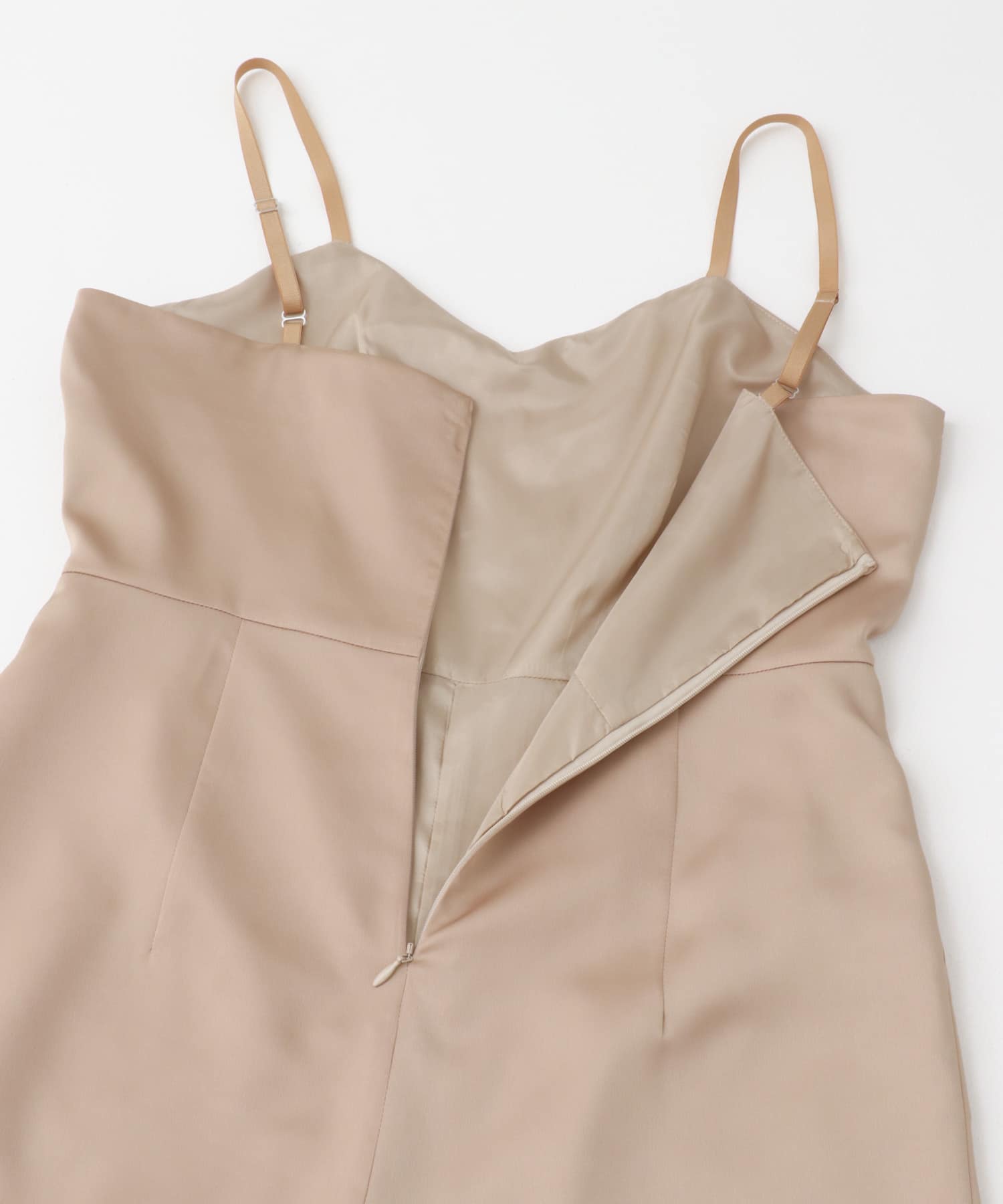 kaene　ドットパイピングオールインワン pinkbeige 38