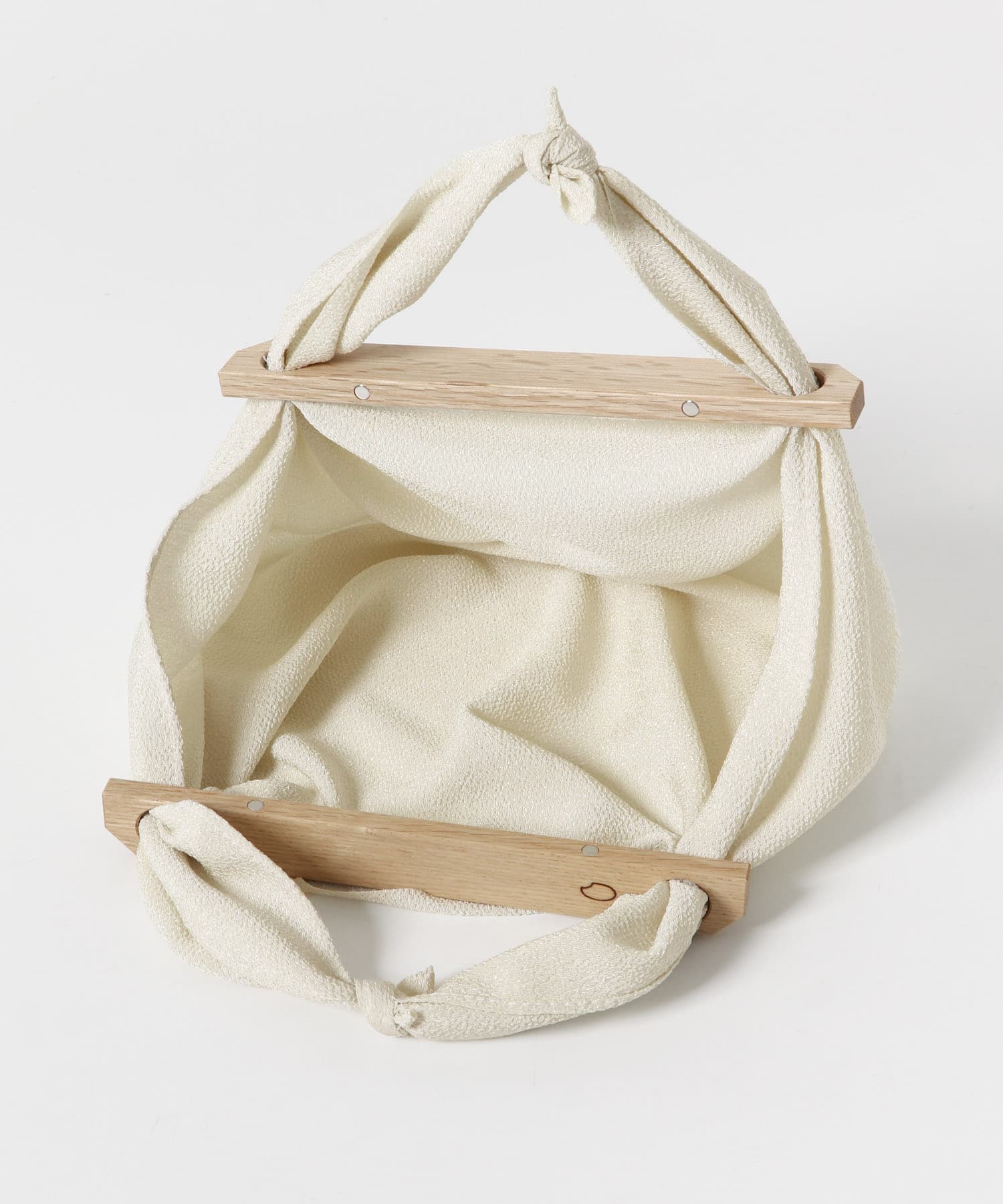 Furoshiki bag ちりめん L/BEIGE -