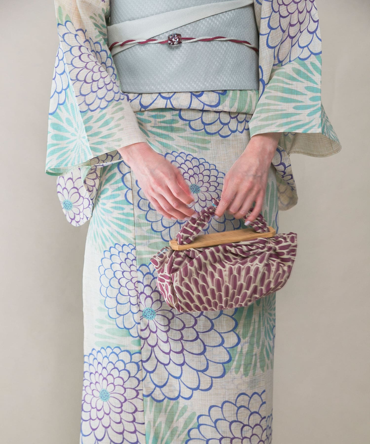 Furoshiki bag 伊砂文様 PURPLE -