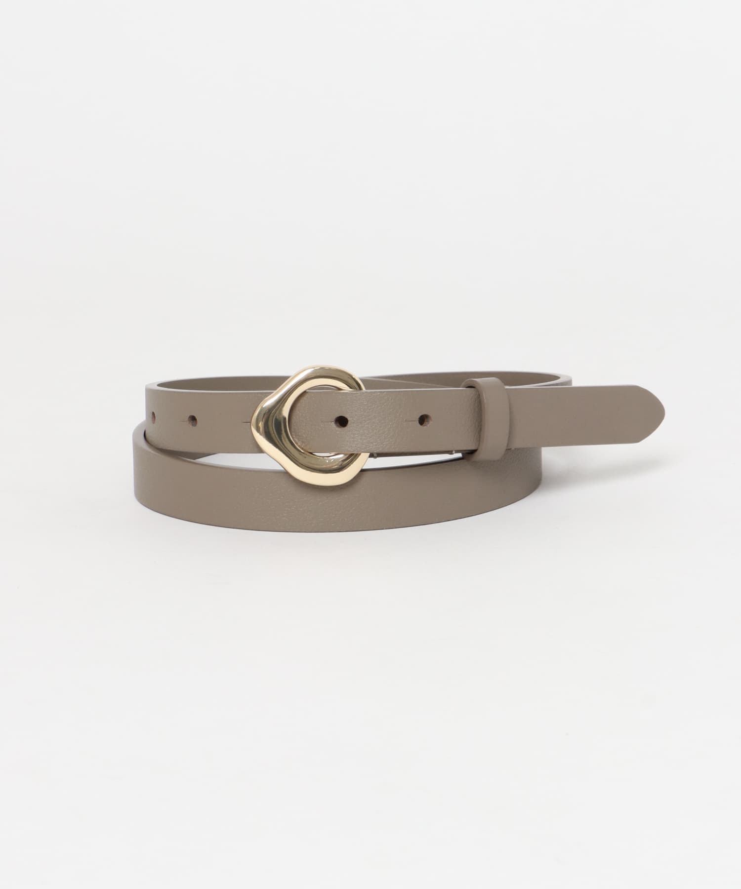 LE VERNIS　Eyelet belt チャコール -