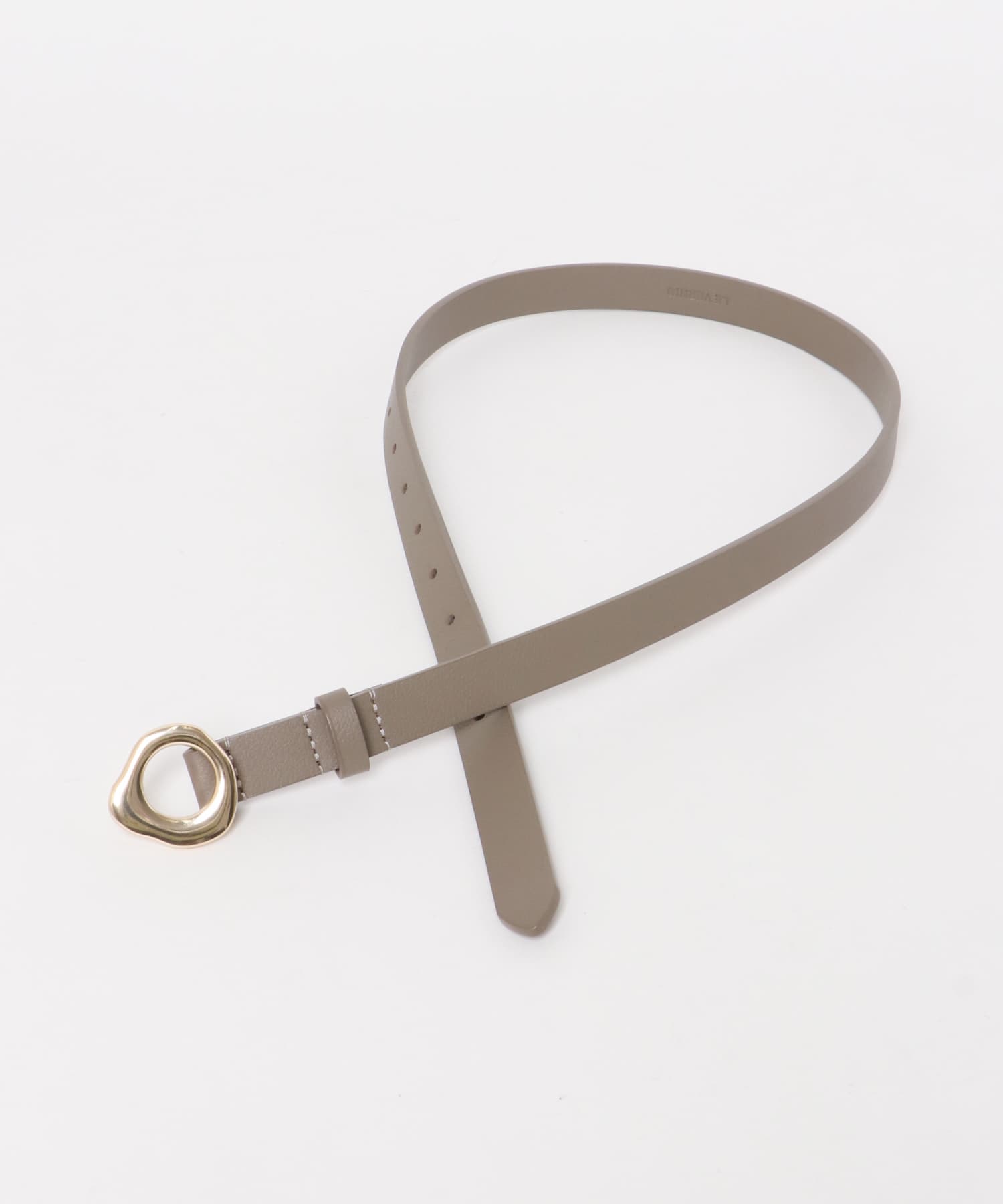 LE VERNIS　Eyelet belt チャコール -