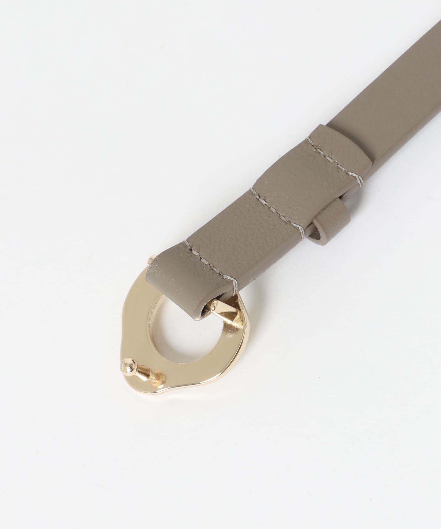 LE VERNIS　Eyelet belt チャコール -