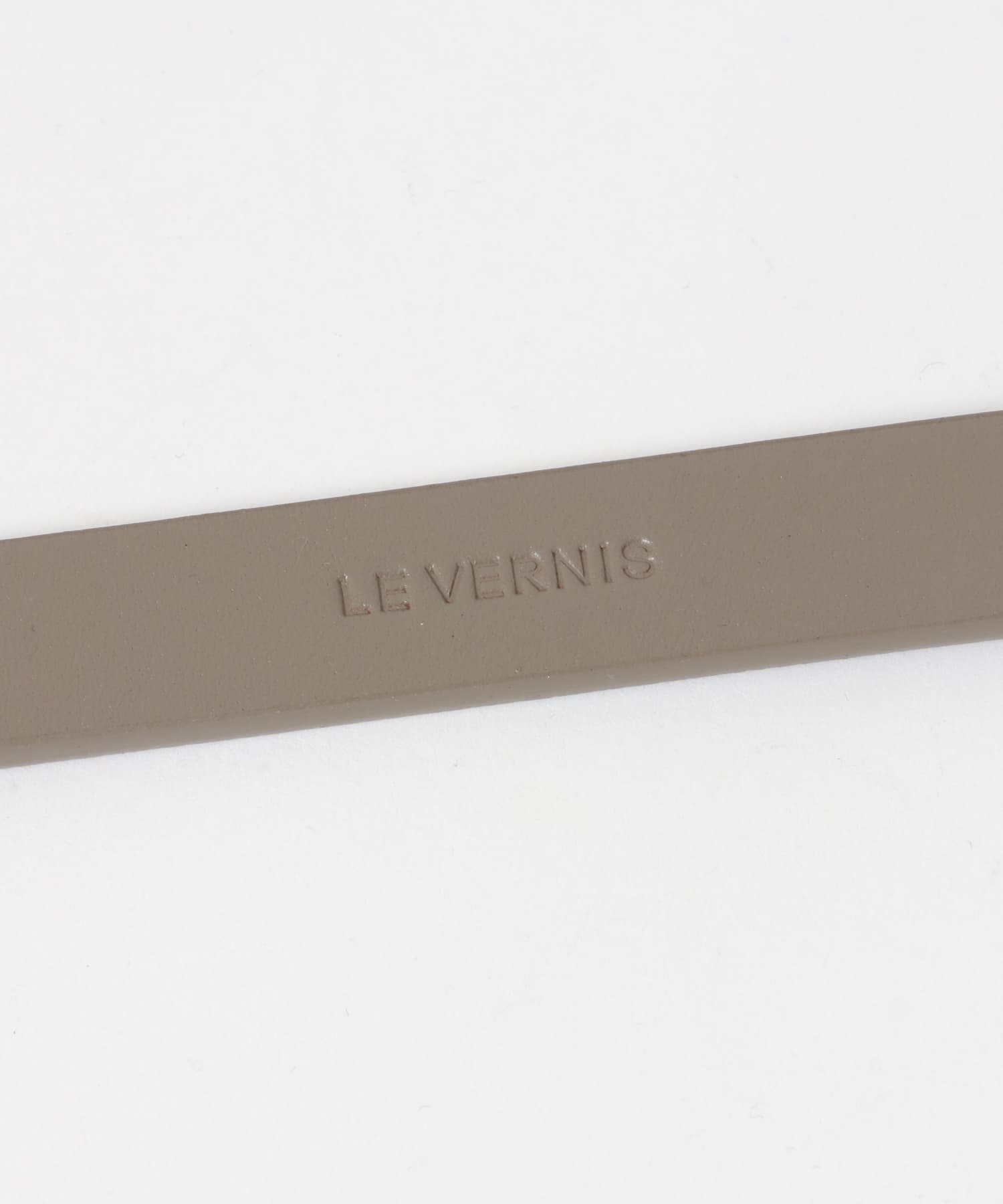 LE VERNIS　Eyelet belt チャコール -