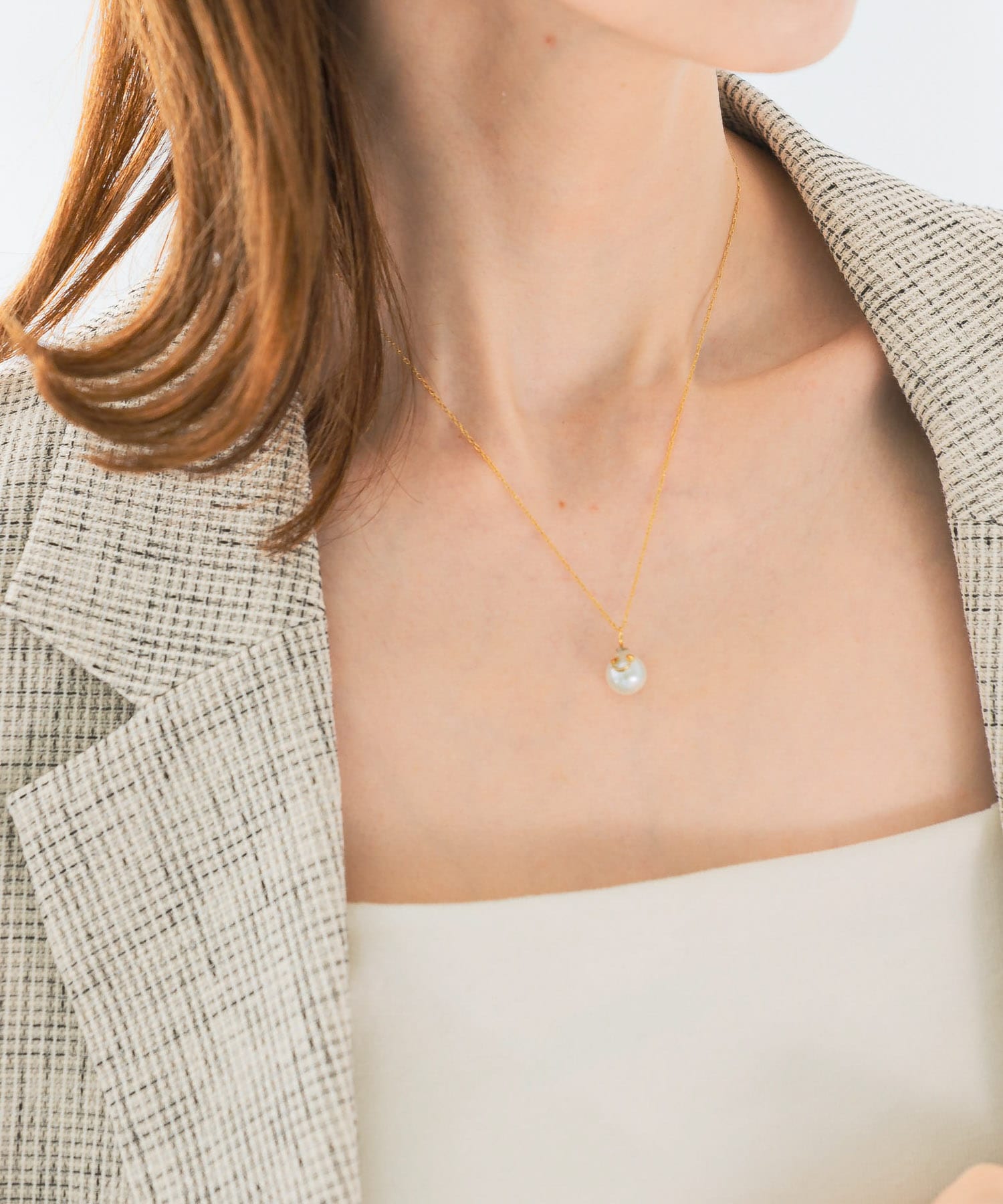 Favorible　Smiley Top Necklace GOLD FREE