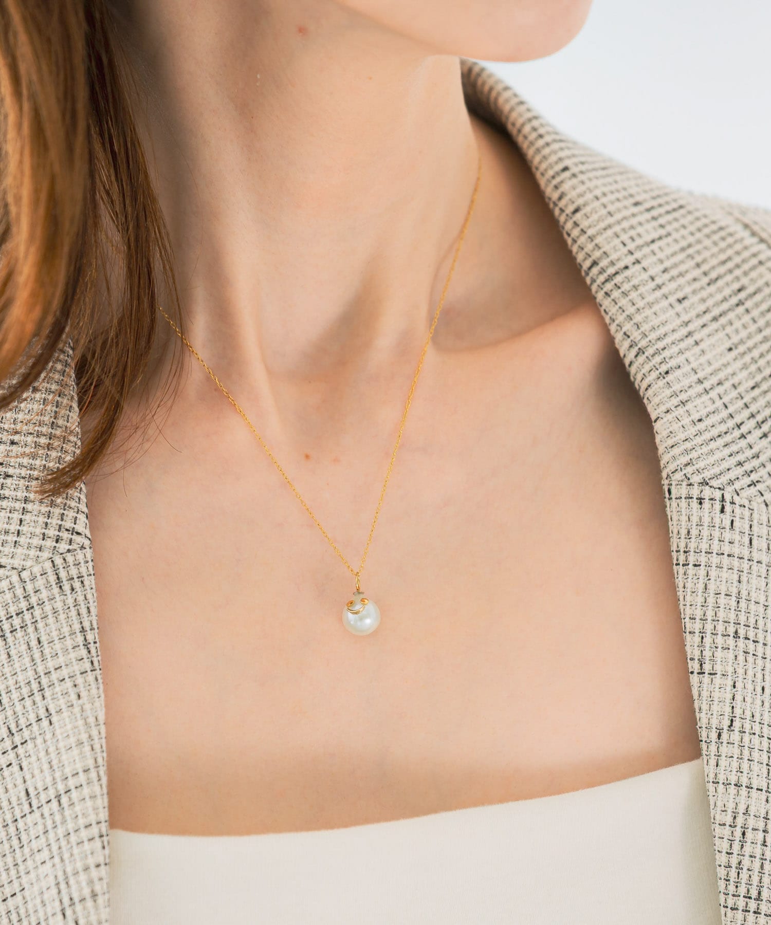 Favorible　Smiley Top Necklace GOLD FREE