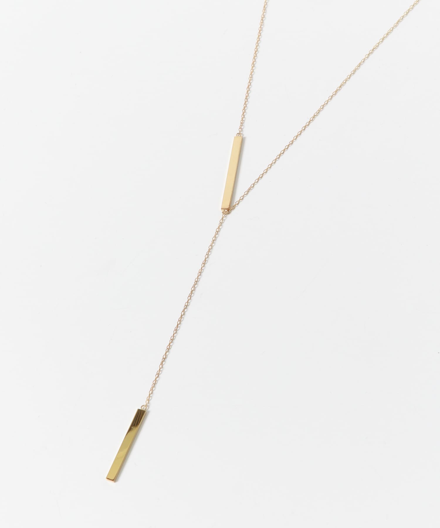 Favorible　Bar Motif Lariat GOLD FREE