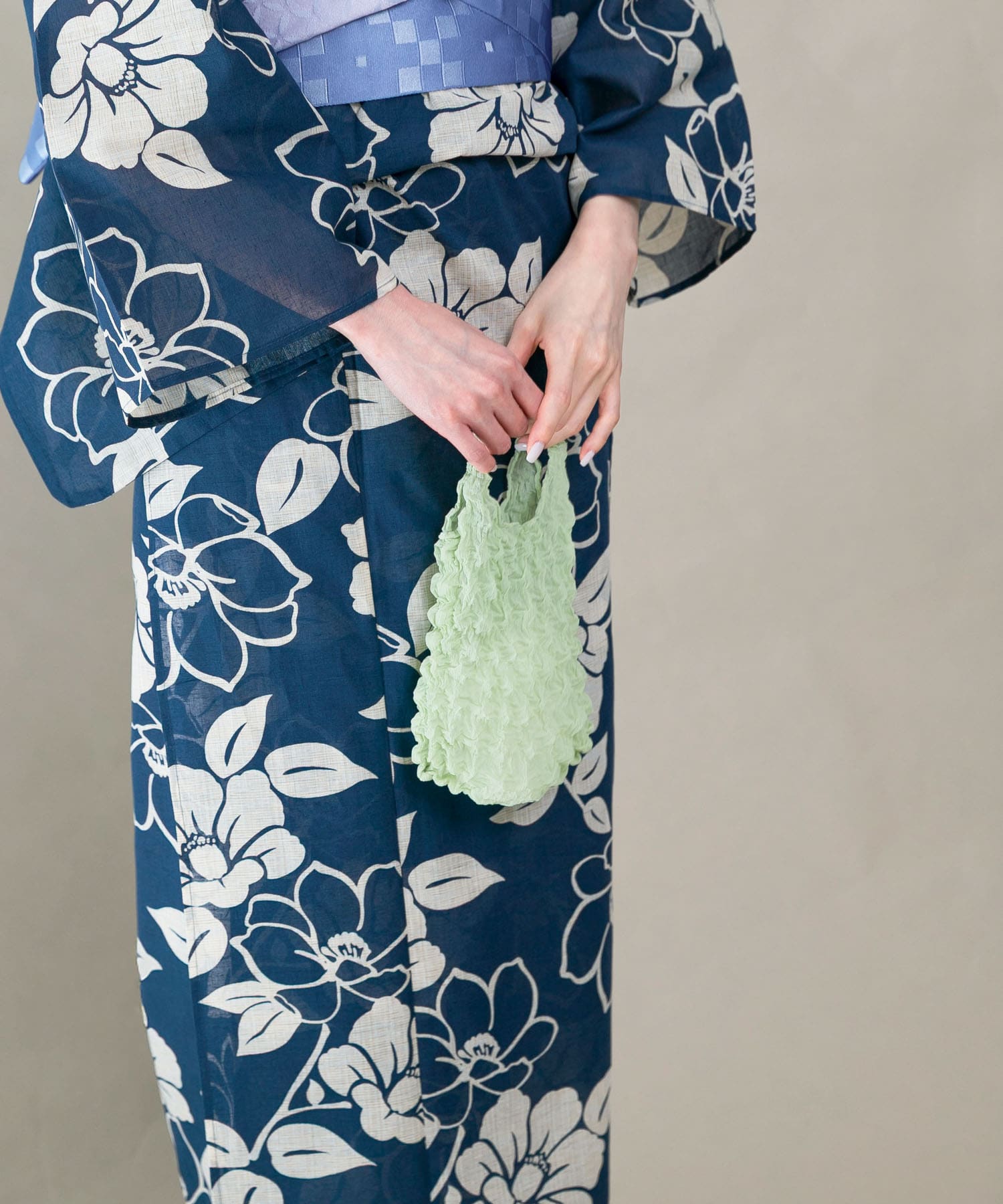 mini shibori bag l.green FREE