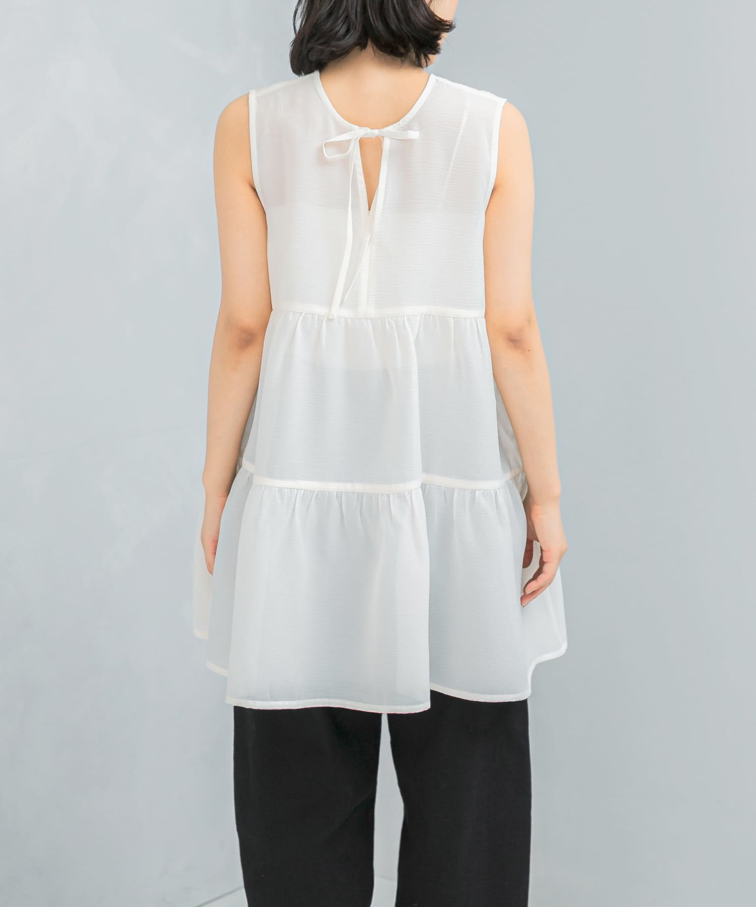 TORRAZZO DONNA 2way tiered tunic(FREE OWHITE): ワンピース