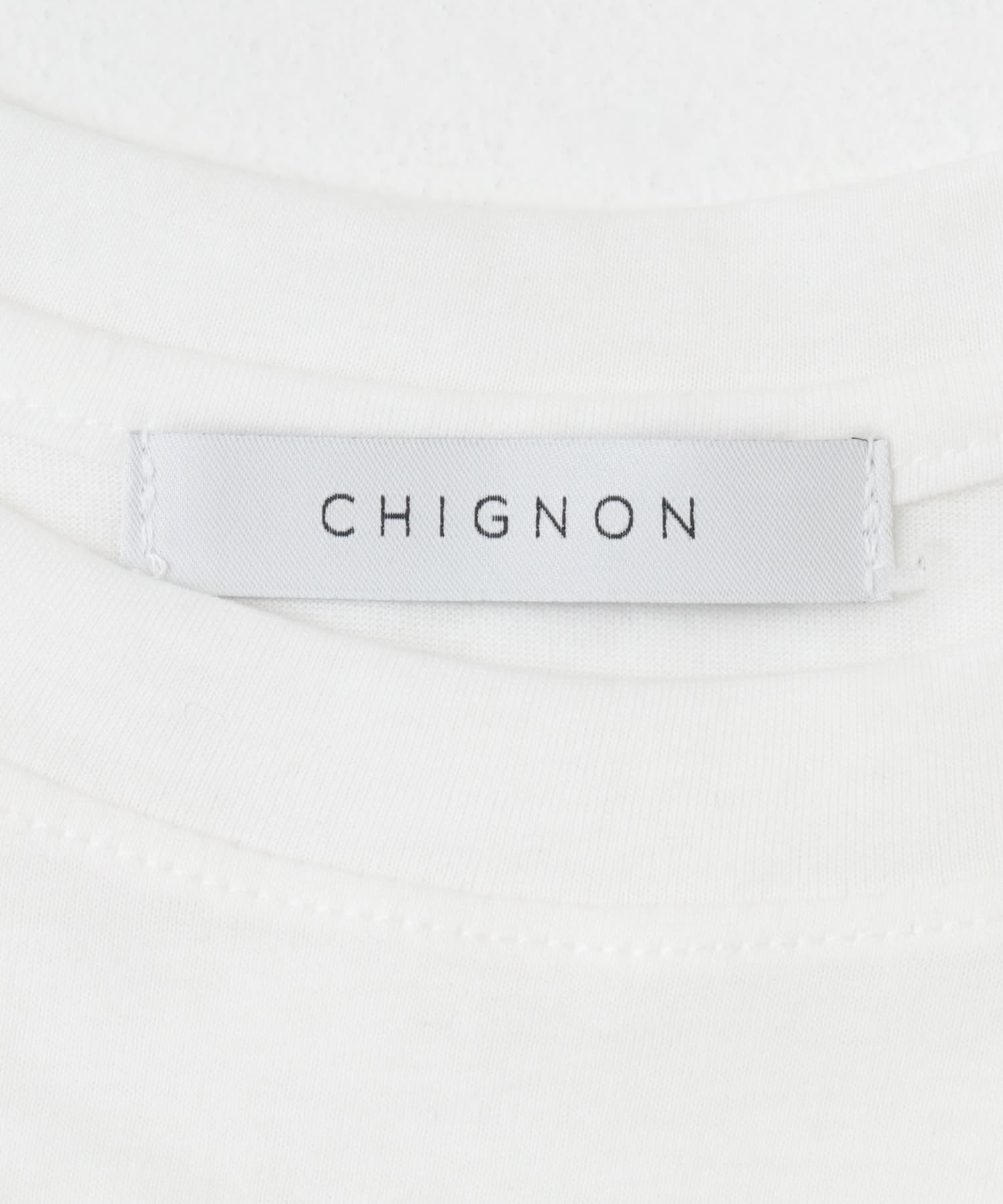 CHIGNON　Photo T-shirts WHITE FREE