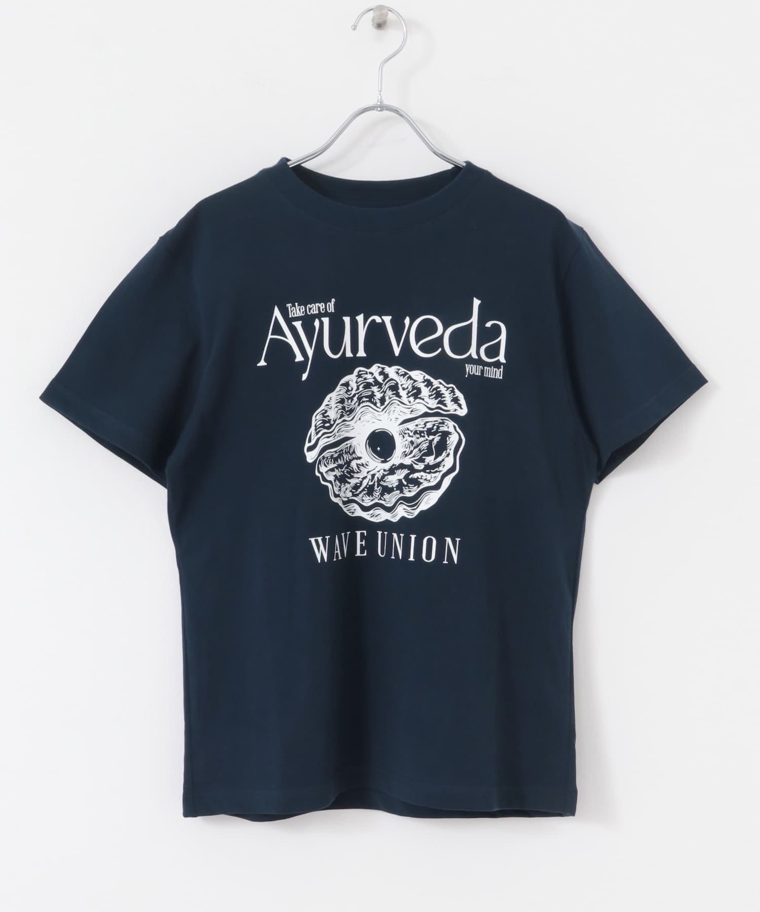 WAVEUNION　Ayurveda T-SHIRTS NAVY 1