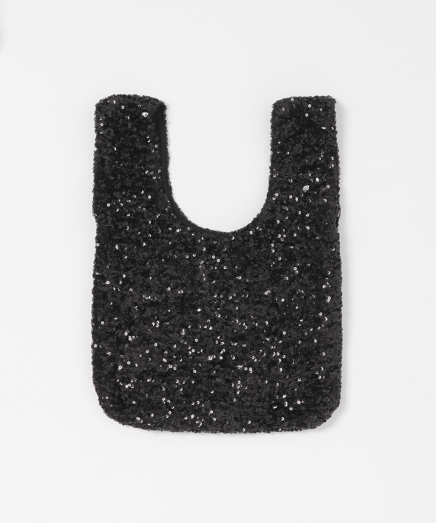 troisiemechaco　スパンコールバッグ black FREE