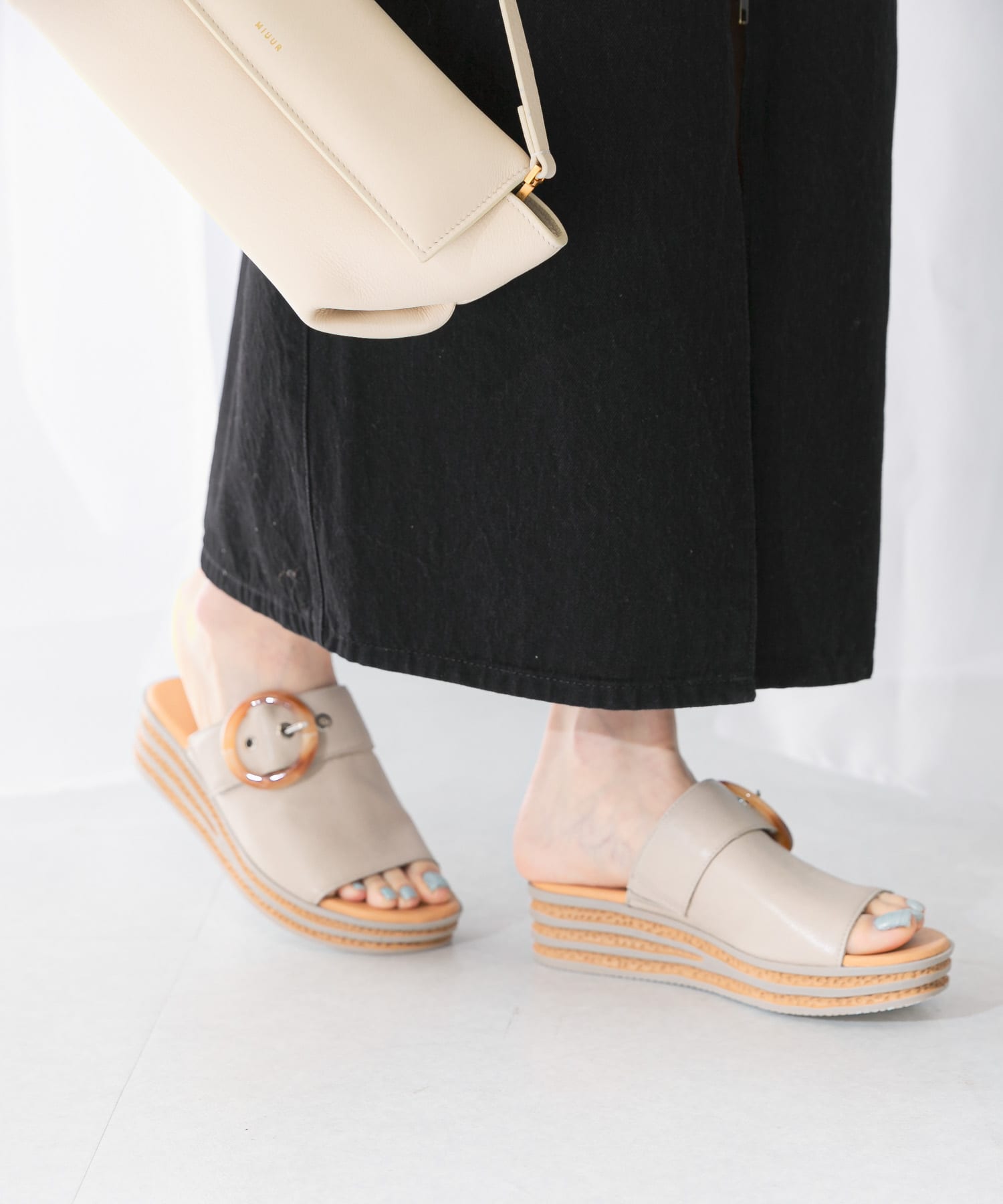 Mollini　サボサンダル ALMOND 36