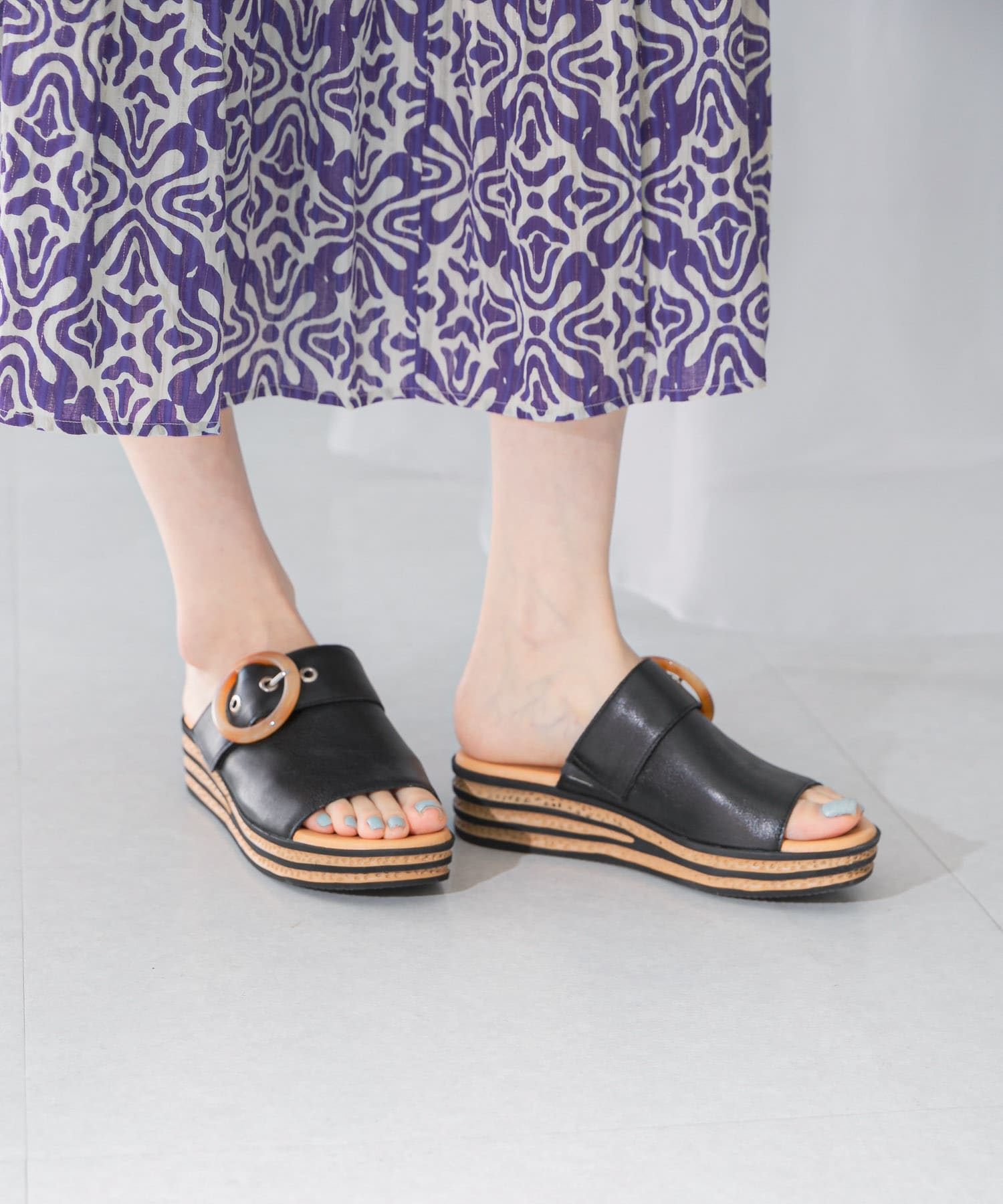 Mollini　サボサンダル BLACK 36