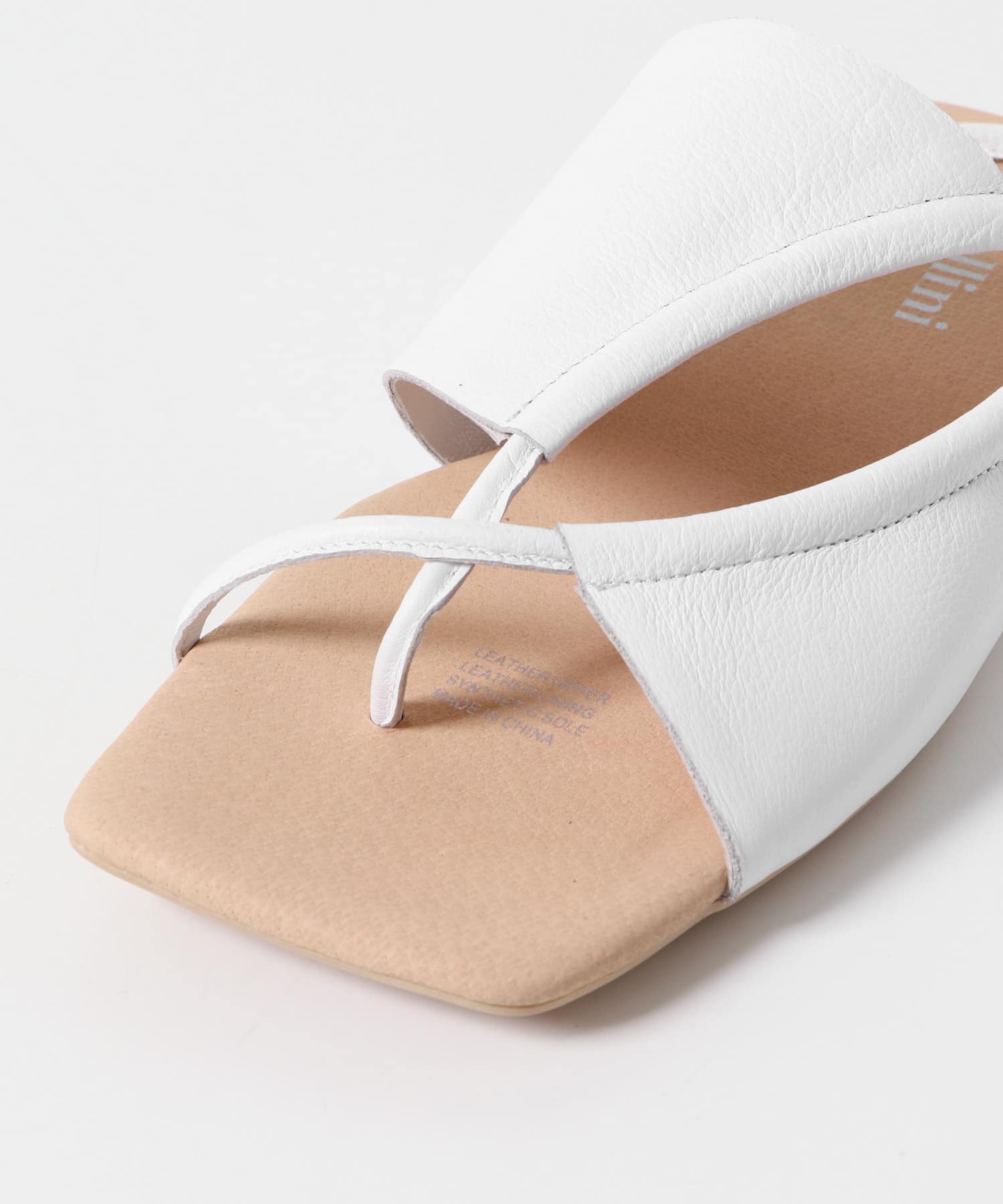 Mollini　クロスフラットサンダル WHITE 36