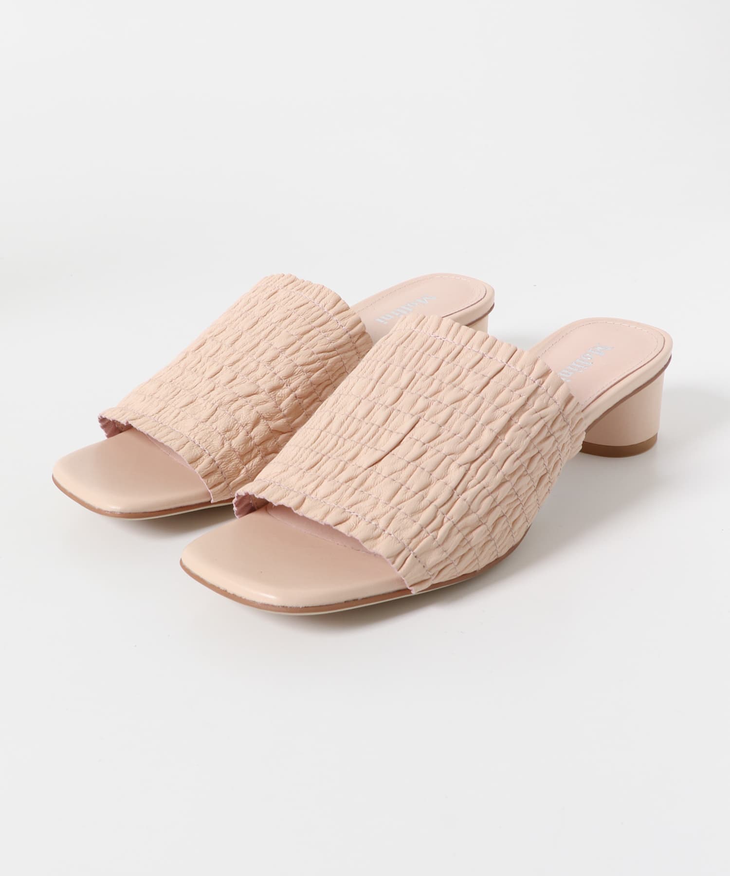 Mollini　ギャザーサンダル NUDE 36