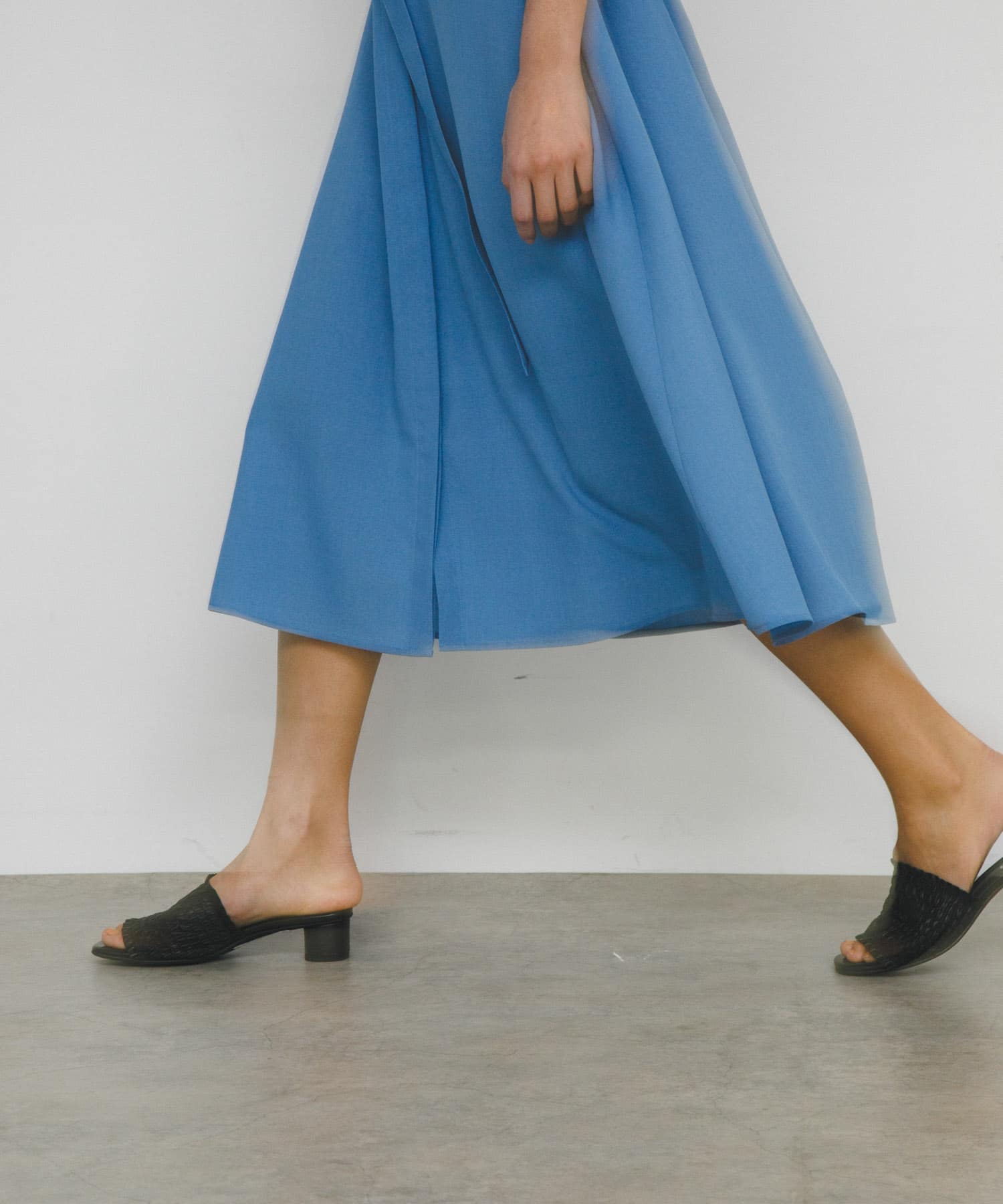 Mollini　ギャザーサンダル BLACK 36