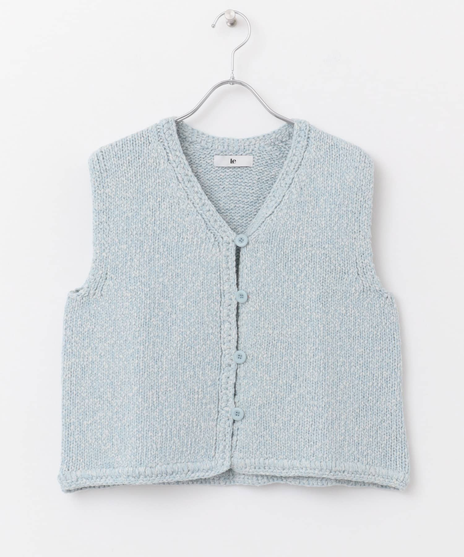 le　BELLE EPOQUE COTTON VEST BLUE FREE
