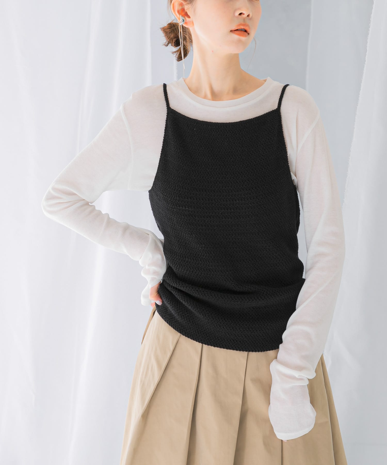 le CROCHET BACKPOINT TOP(FREE BLACK): トップス｜URBAN RESEARCH公式