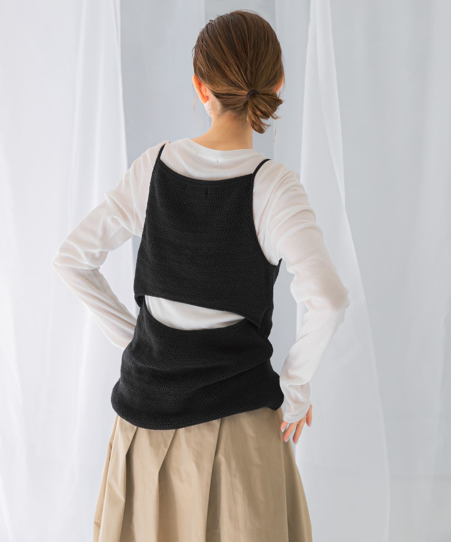 le CROCHET BACKPOINT TOP(FREE BLACK): トップス｜URBAN RESEARCH公式