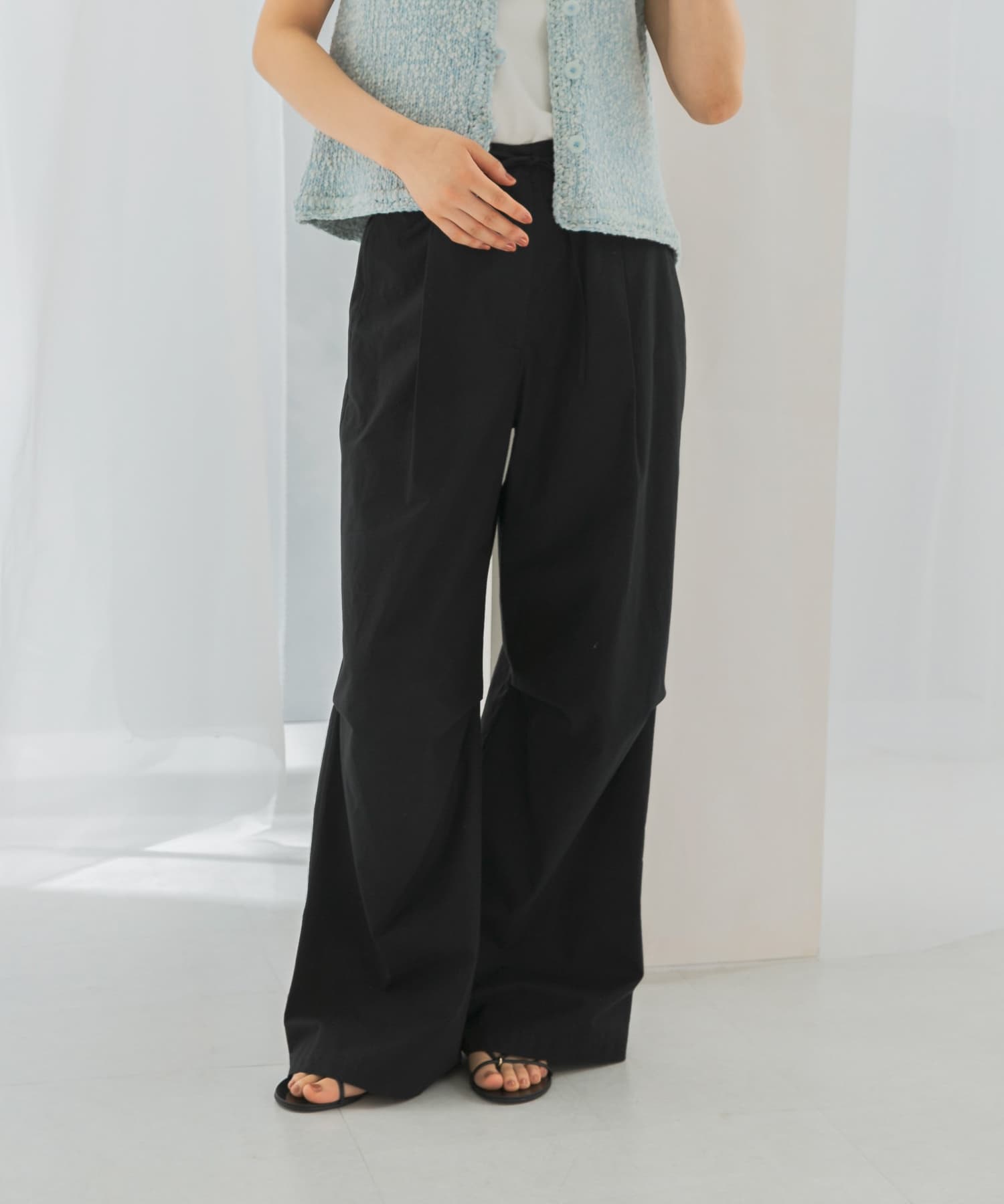 le　COTTON PARACHUTE PANTS