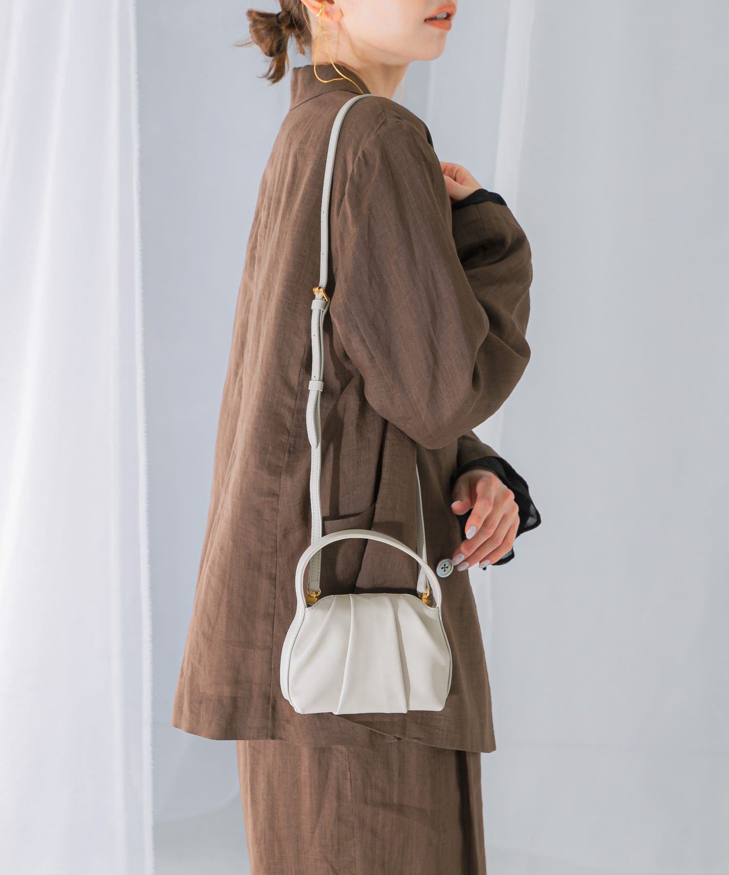 LUMEN　FANTINE PETIT BAG mistywhite -
