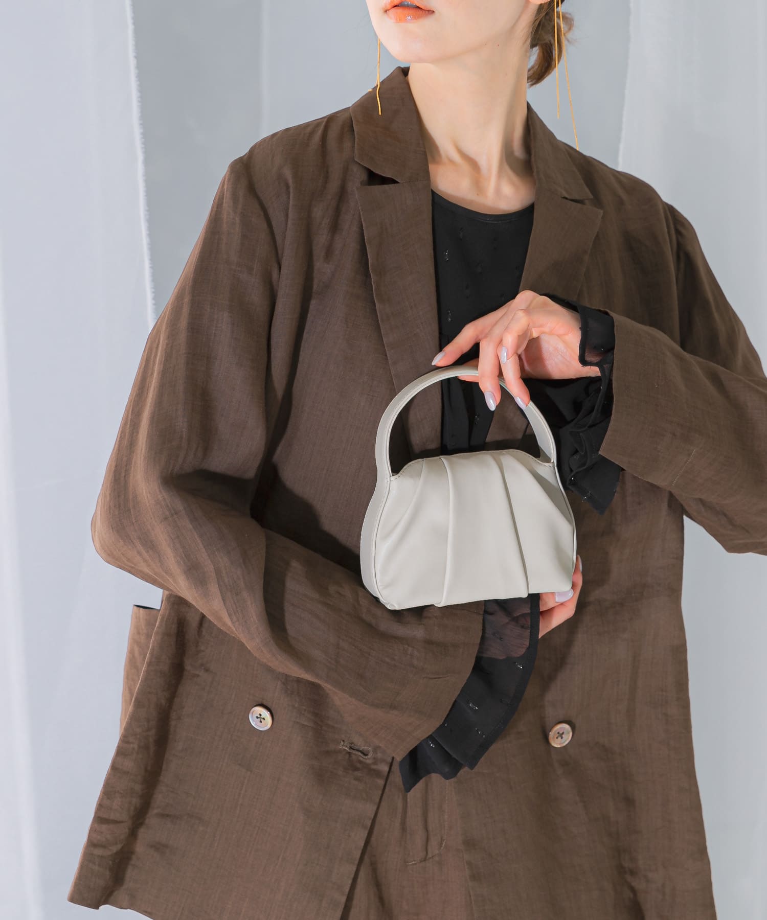 LUMEN　FANTINE PETIT BAG mistywhite -