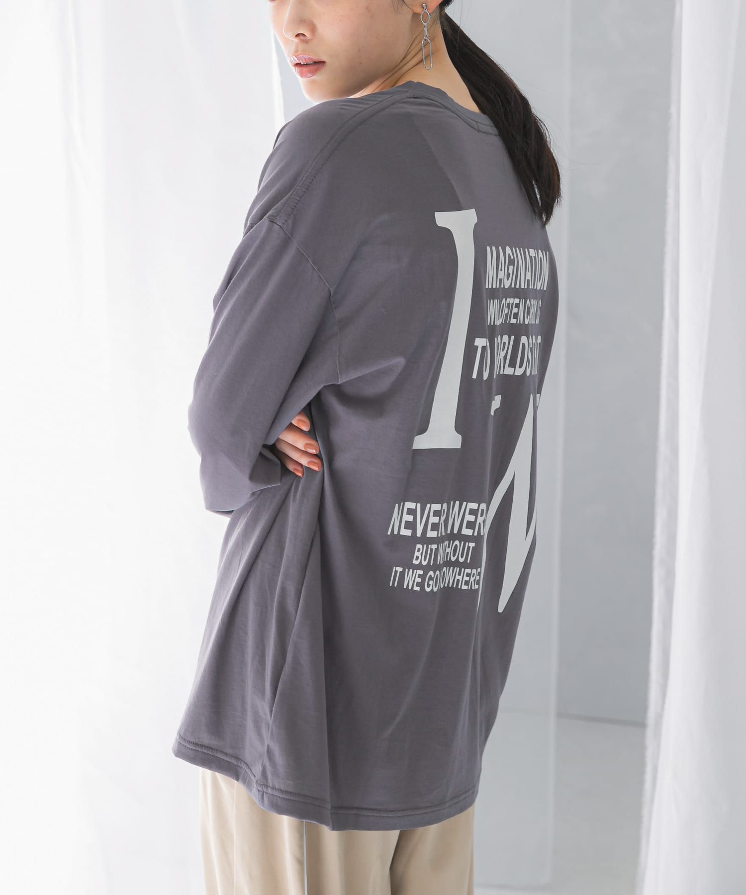 PROTAGONISTA Forlikeever Long T-shirts(FREE CHARCOAL): トップス