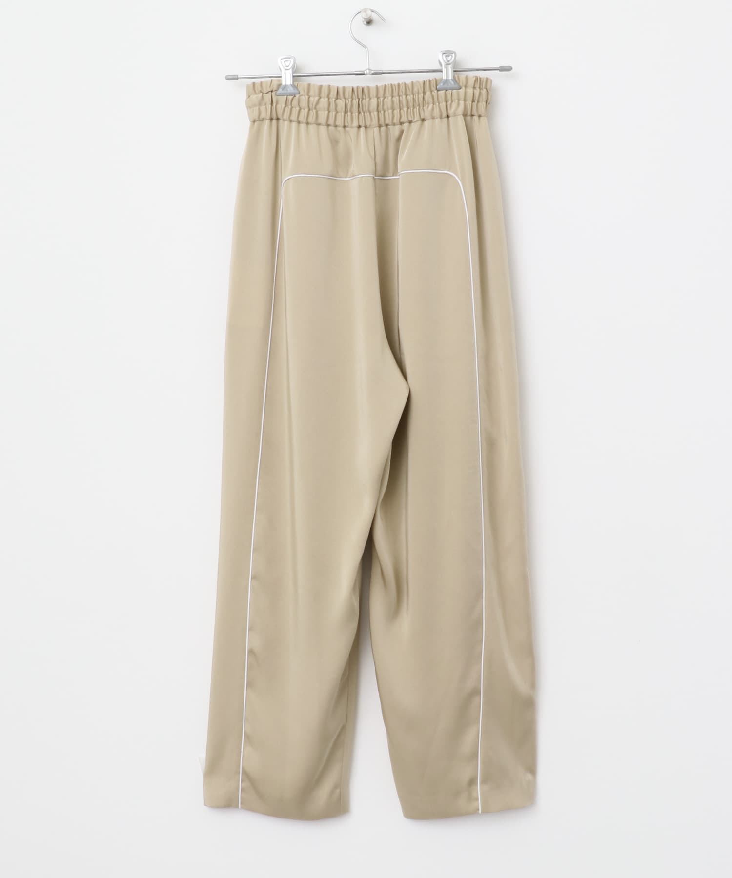 PROTAGONISTA　Satin Line Pants BEIGE FREE