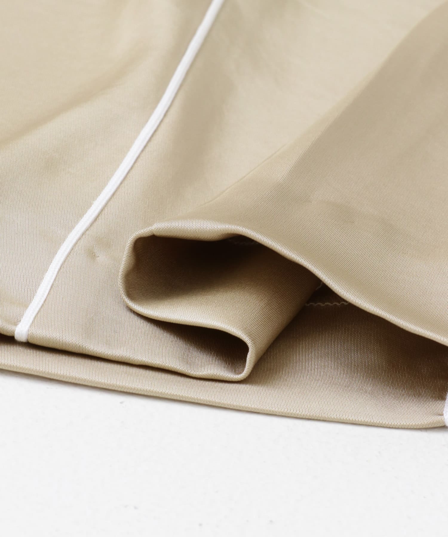 PROTAGONISTA　Satin Line Pants BEIGE FREE