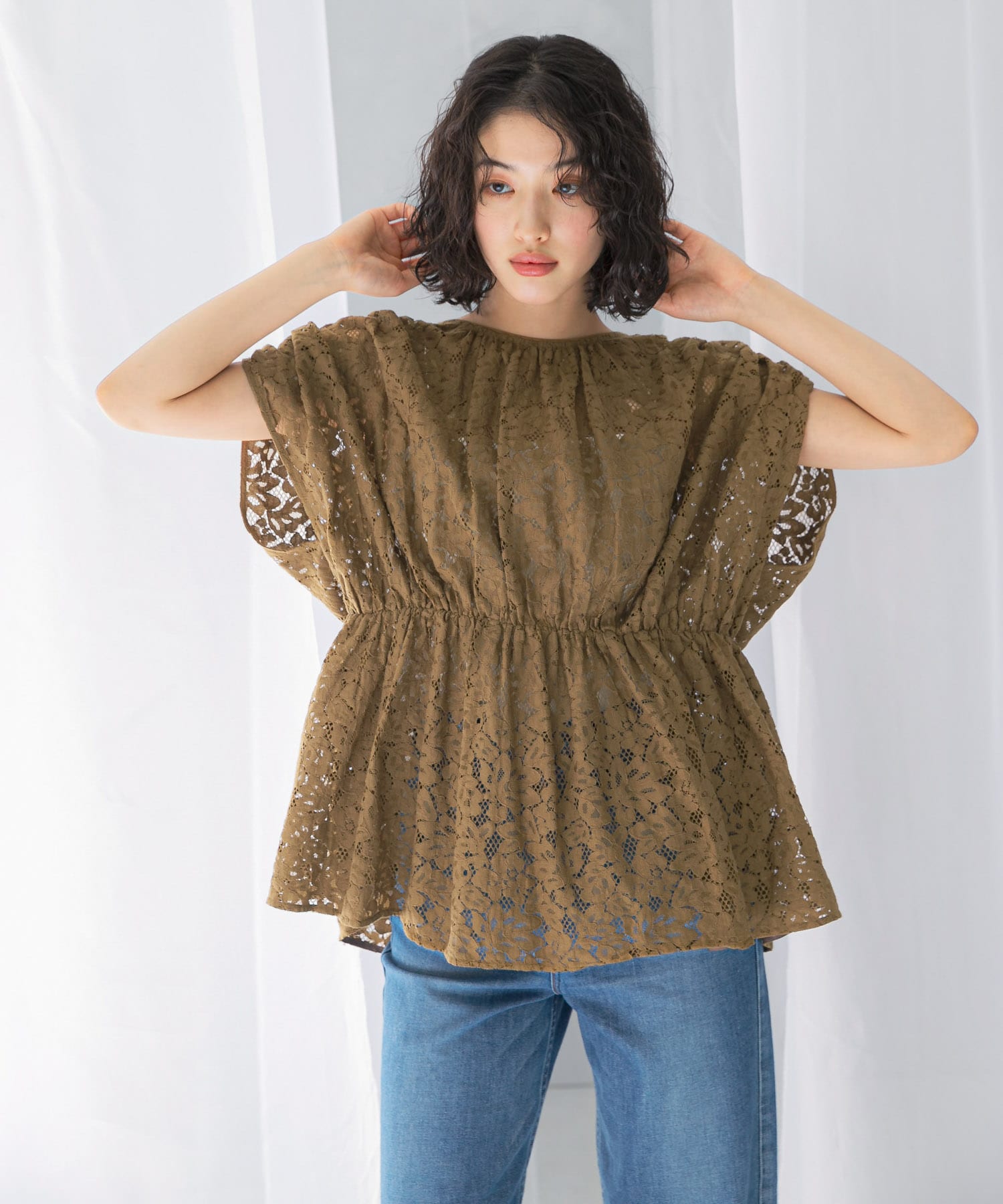 normment　BOTANICAL LACE TUNIC
