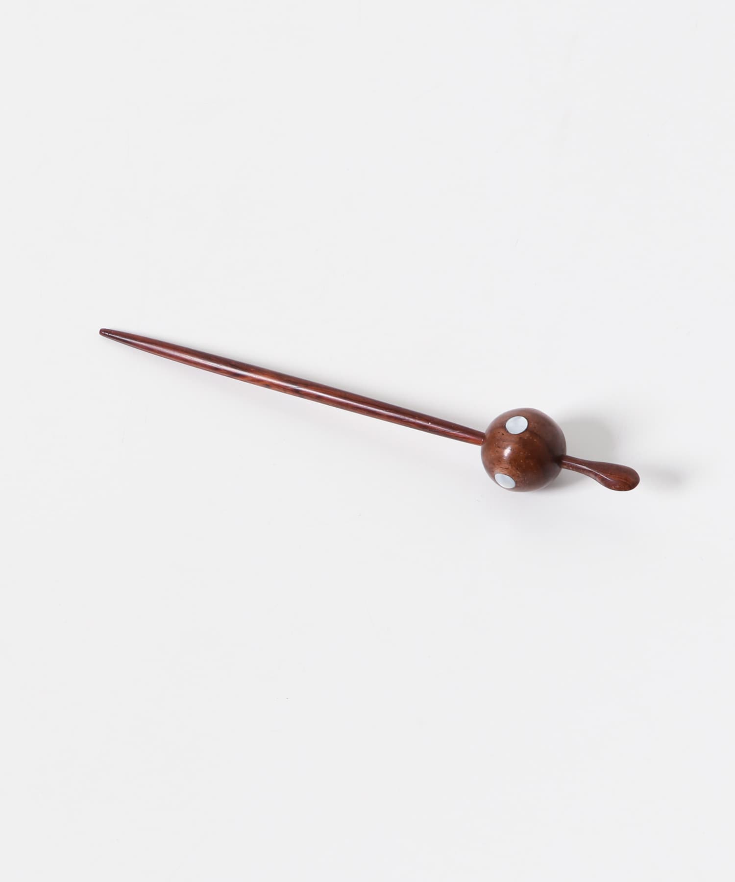 かんざし ドット 茶 FREE