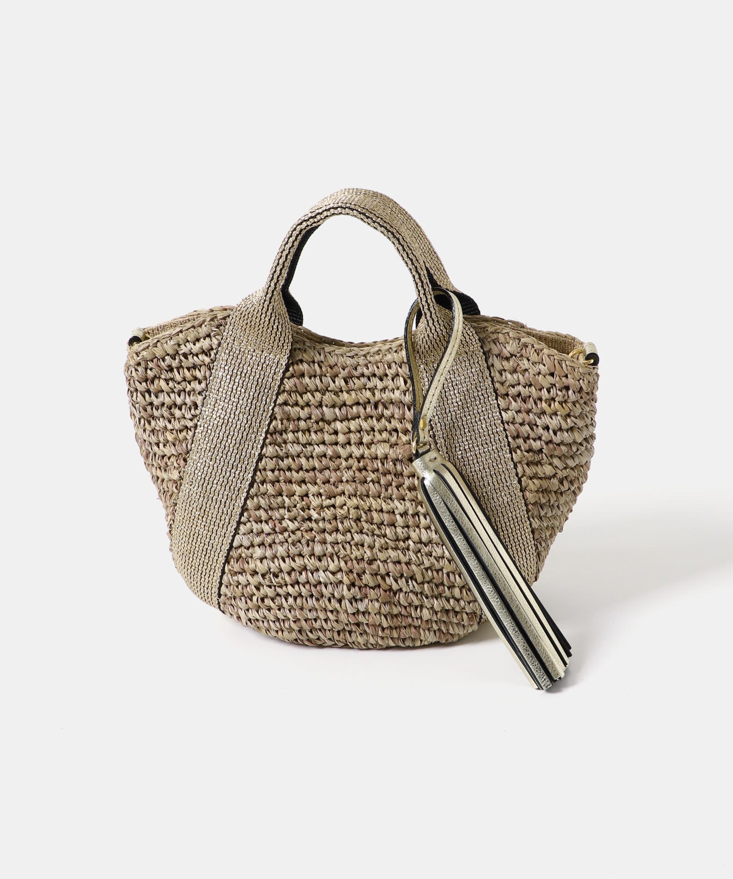 VIOLAd’ORO　ラフィア2WAYバッグ