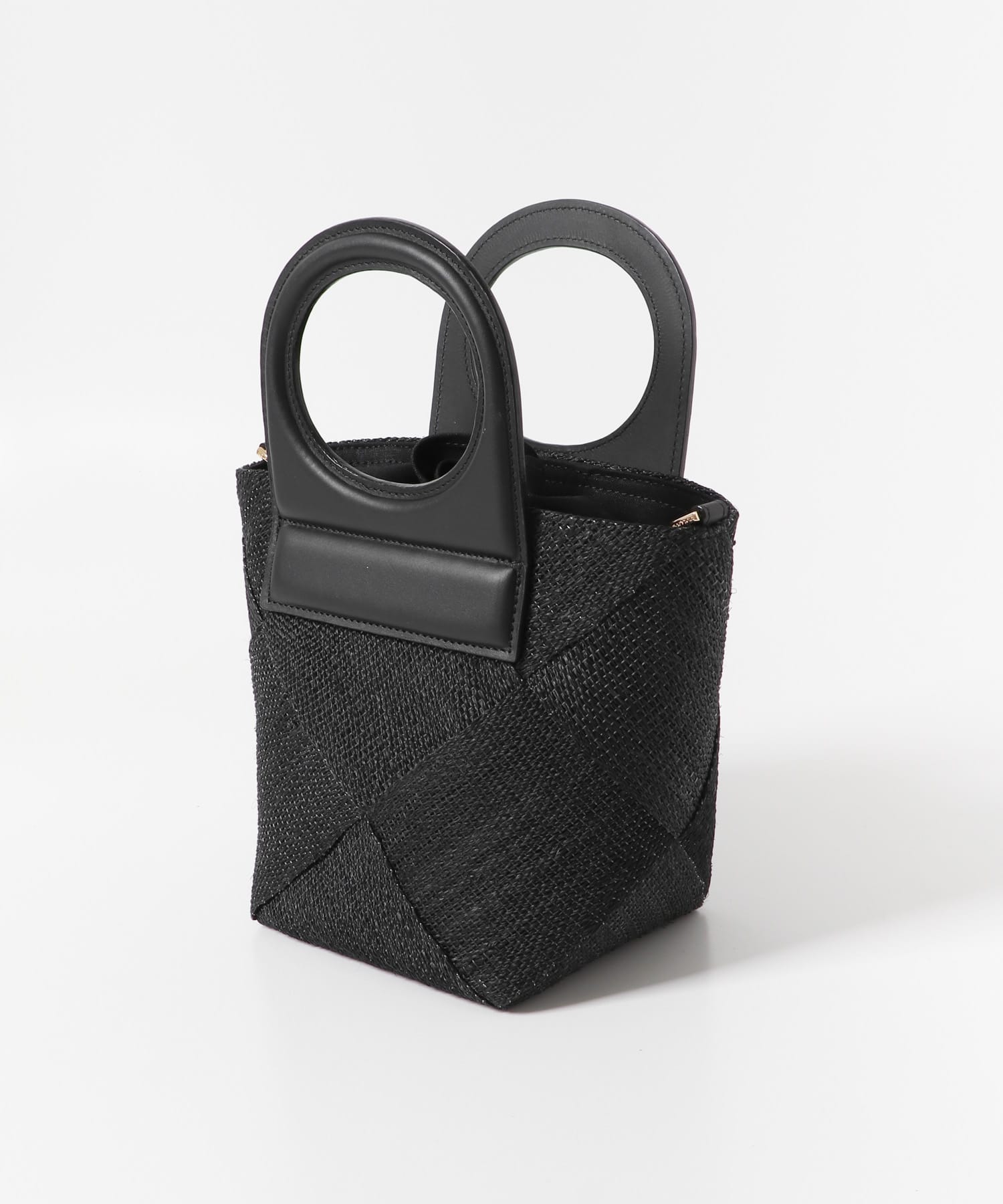 VIOLAd’ORO　アバカメッシュミニバッグ BLK BLK -