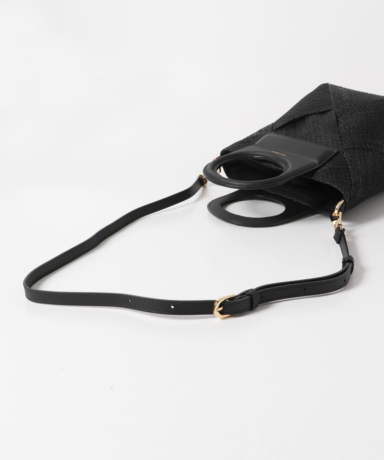 VIOLAd’ORO　アバカメッシュミニバッグ BLK BLK -