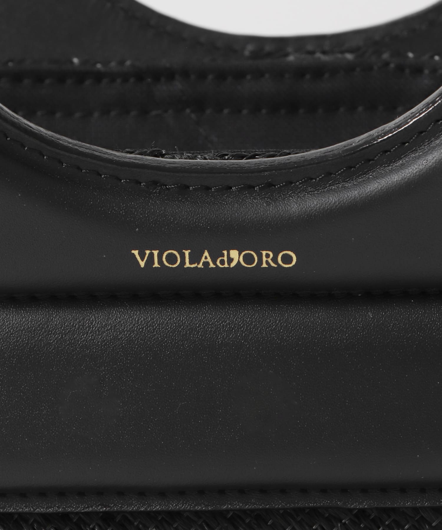 VIOLAd’ORO　アバカメッシュミニバッグ BLK BLK -