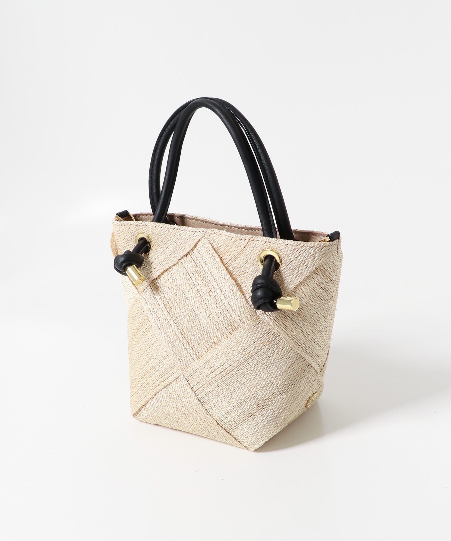VIOLAd’ORO　アバカメッシュ2WAYバッグ NATU BLK -