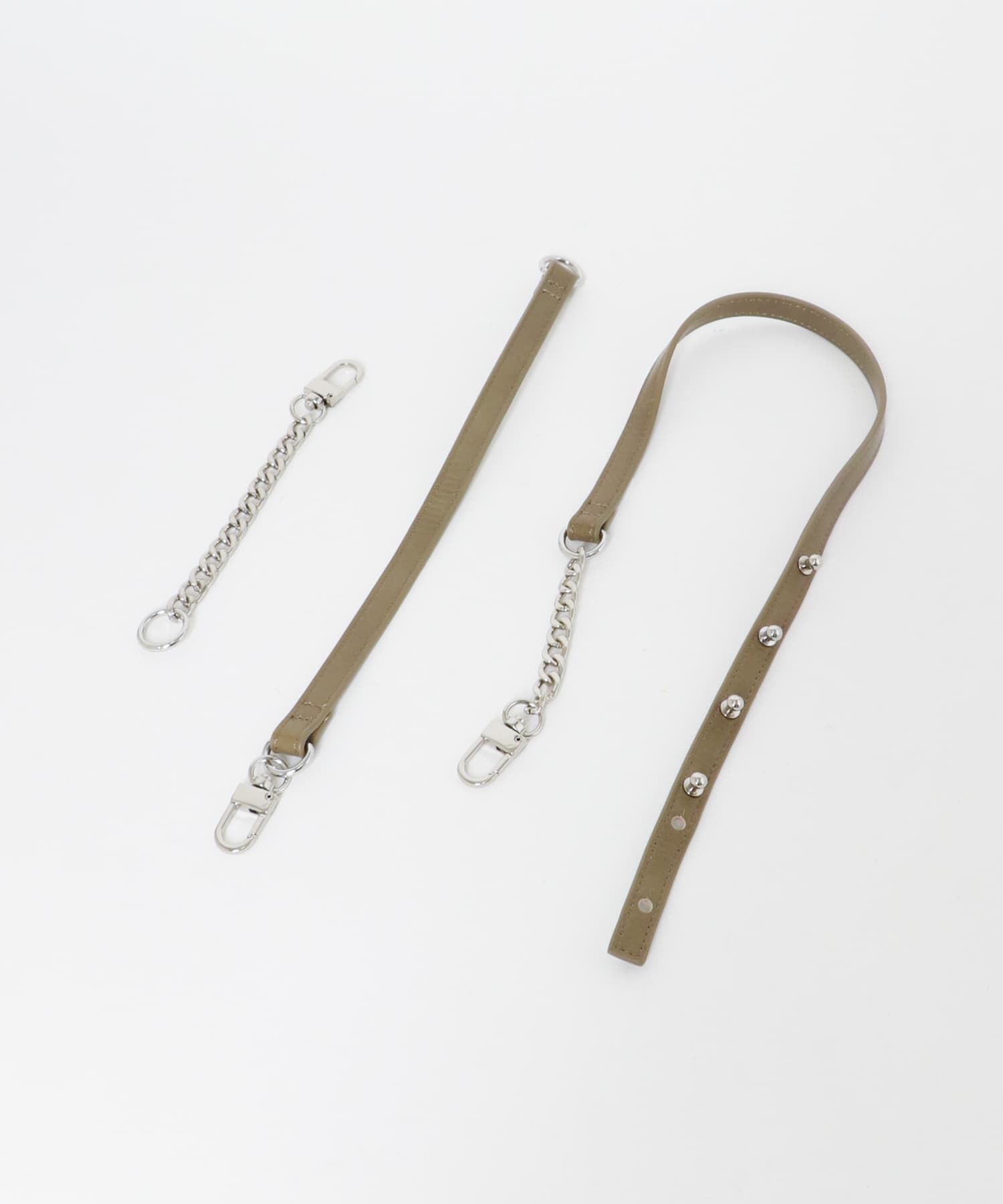 YENN　CHAIN BELT POUCH KHAKI FREE