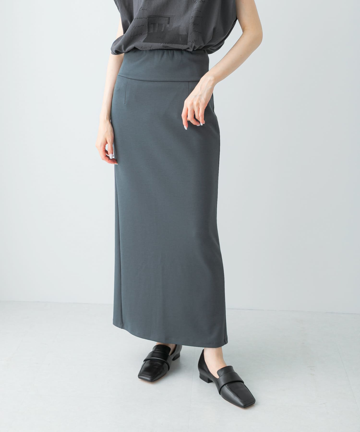 YENN　ADJUST SLIT SKIRT