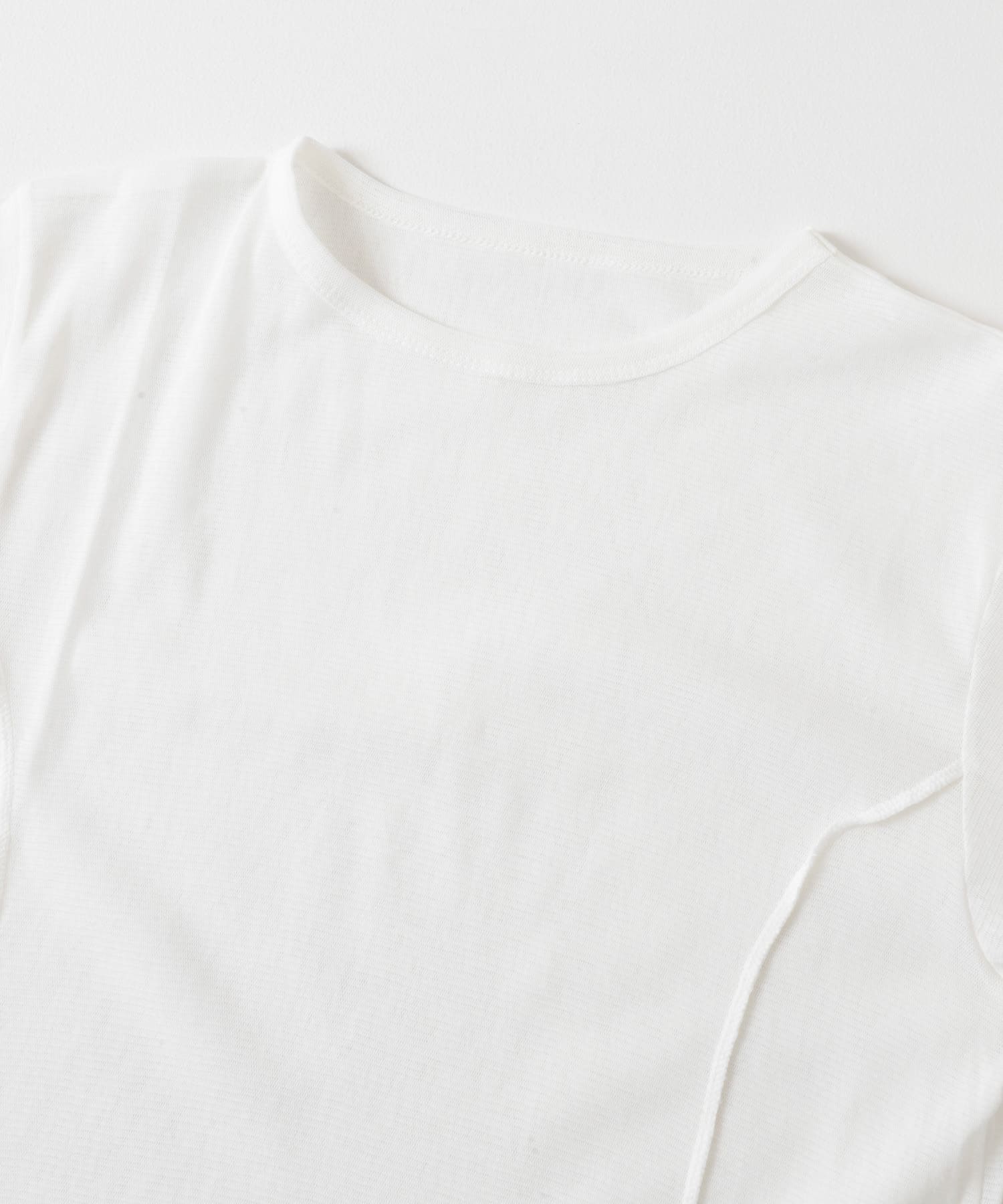 YENN　COTTON TULLE T-SHIRTS WHITE FREE