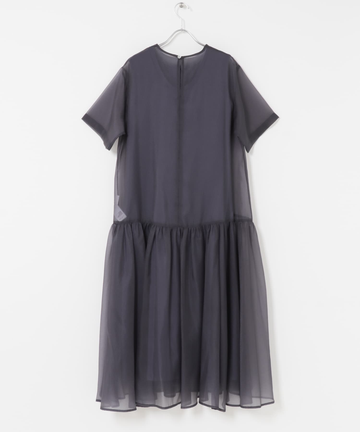 ELENDEEK　SHEER LAYERED CUT ONE-PIECE NVY 1