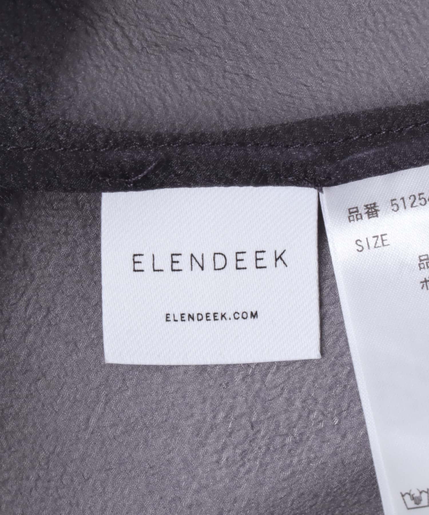 ELENDEEK　SHEER LAYERED CUT ONE-PIECE NVY 1