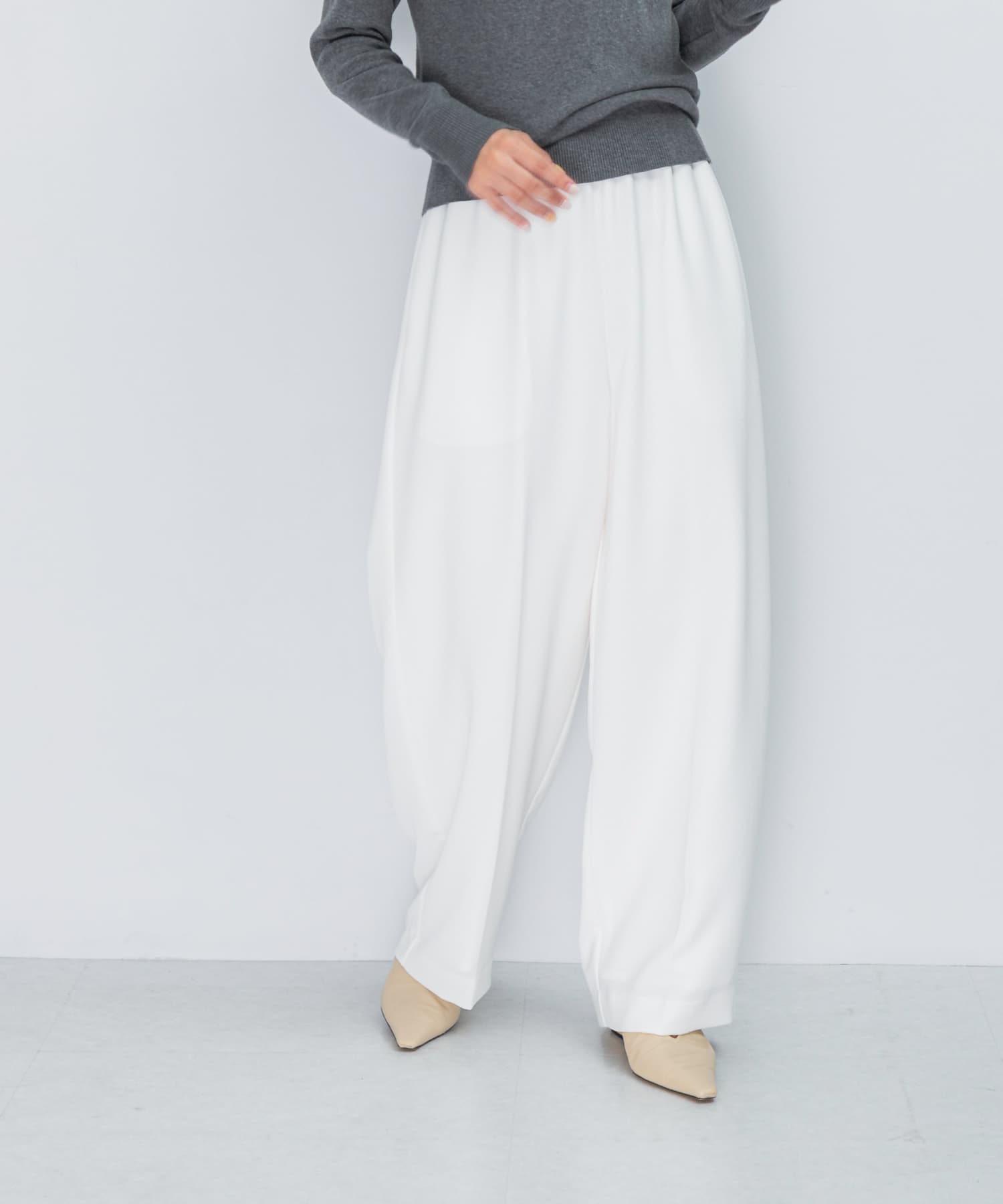ELENDEEK　GEORGETTE RELAX PANTS