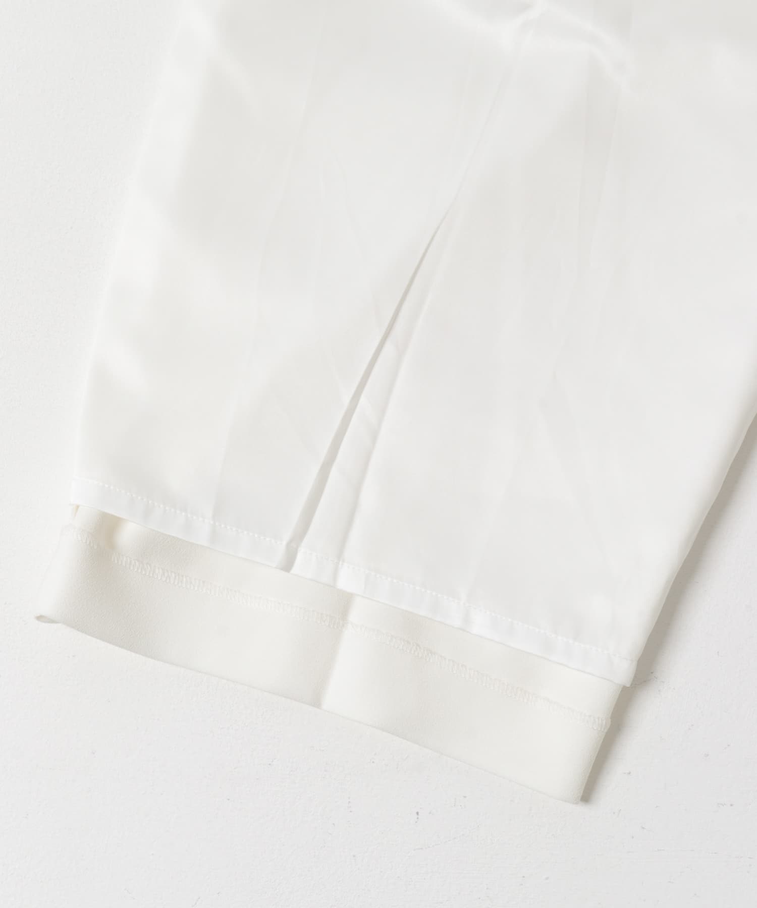 ELENDEEK　GEORGETTE RELAX PANTS O.WHT 1