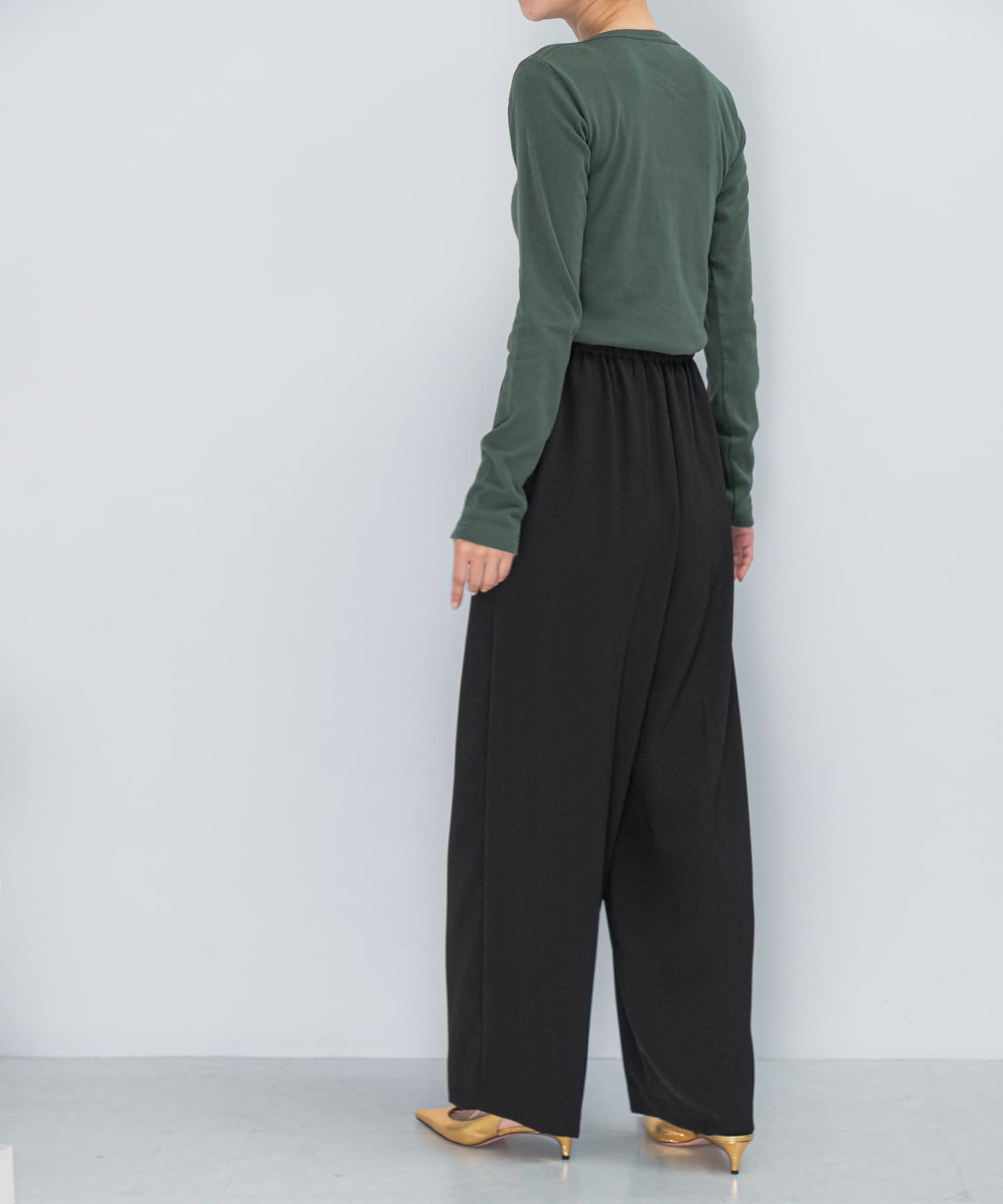 ELENDEEK　GEORGETTE RELAX PANTS