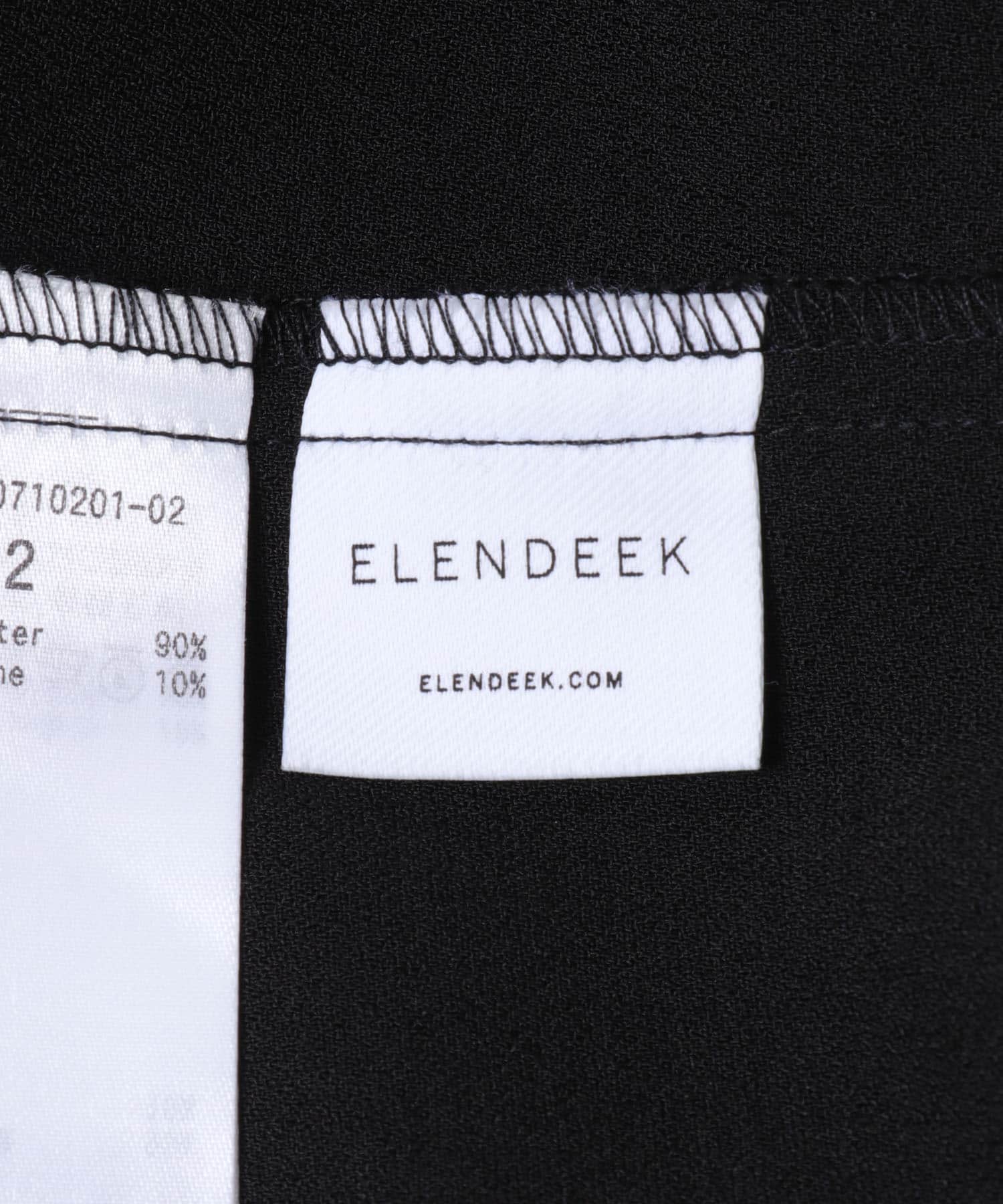 ELENDEEK　GEORGETTE RELAX PANTS BLK 1