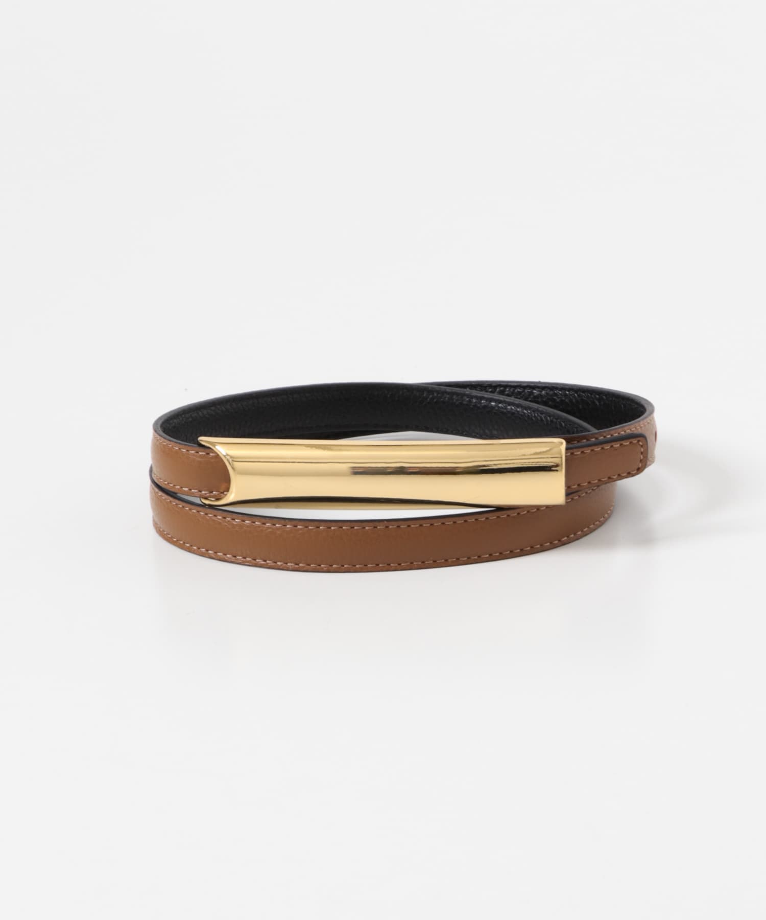 ATELIER AMBOISE リバーシブルBELT(75 BROWNBLK): ファッション雑貨