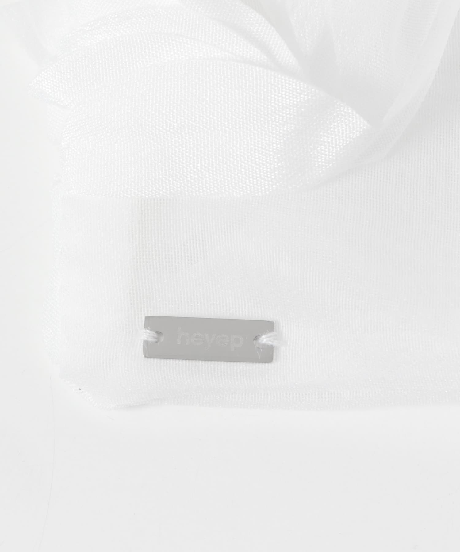 heyep　Bloom Scrunchie Large WHITE -